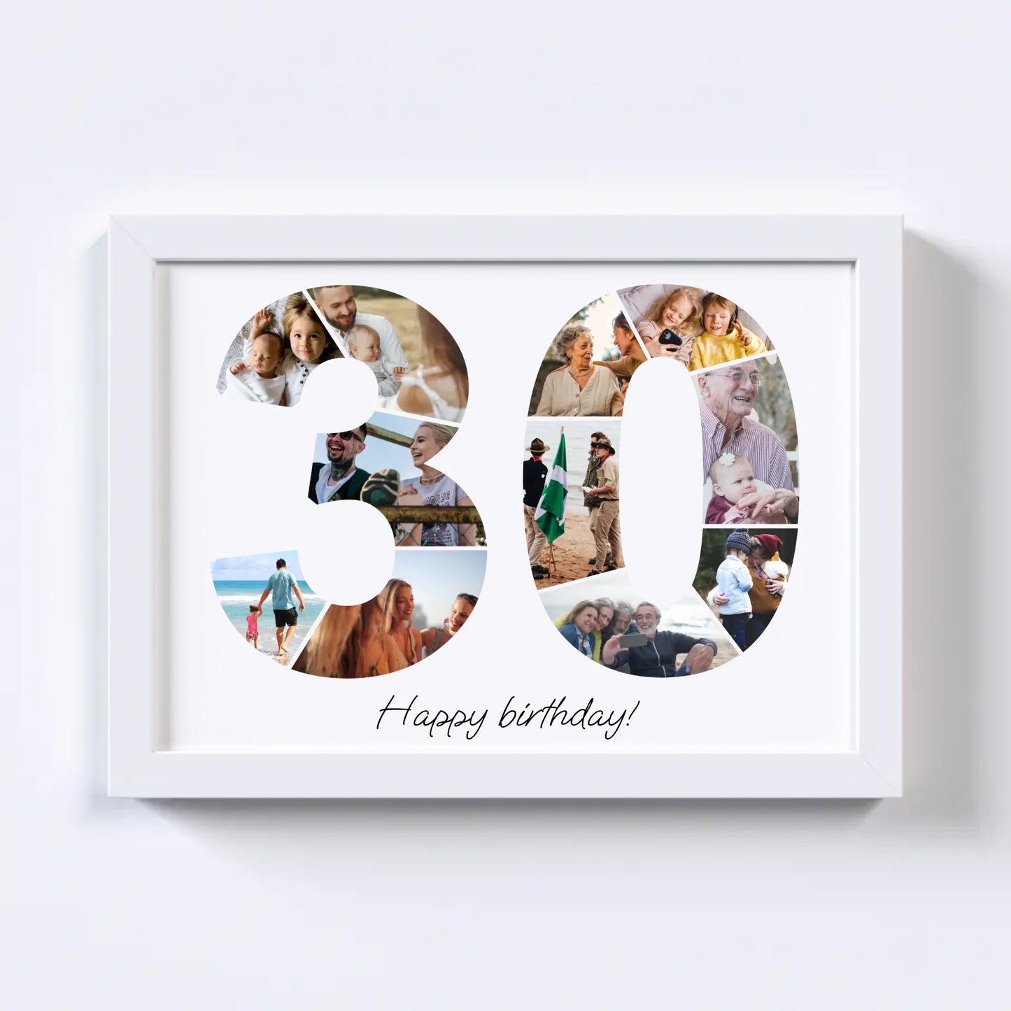 Dertigers (30-39) Verjaardagsfotocollage