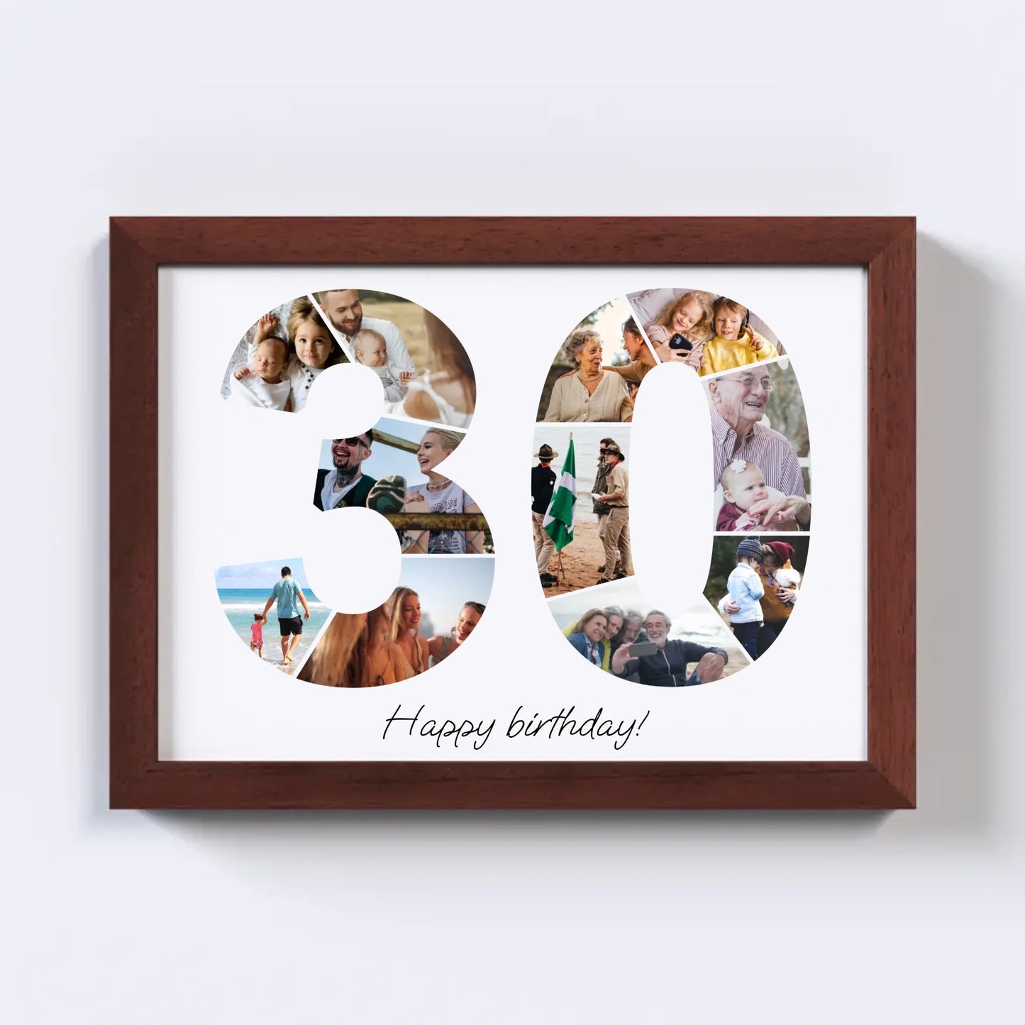 Dertigers (30-39) Verjaardagsfotocollage