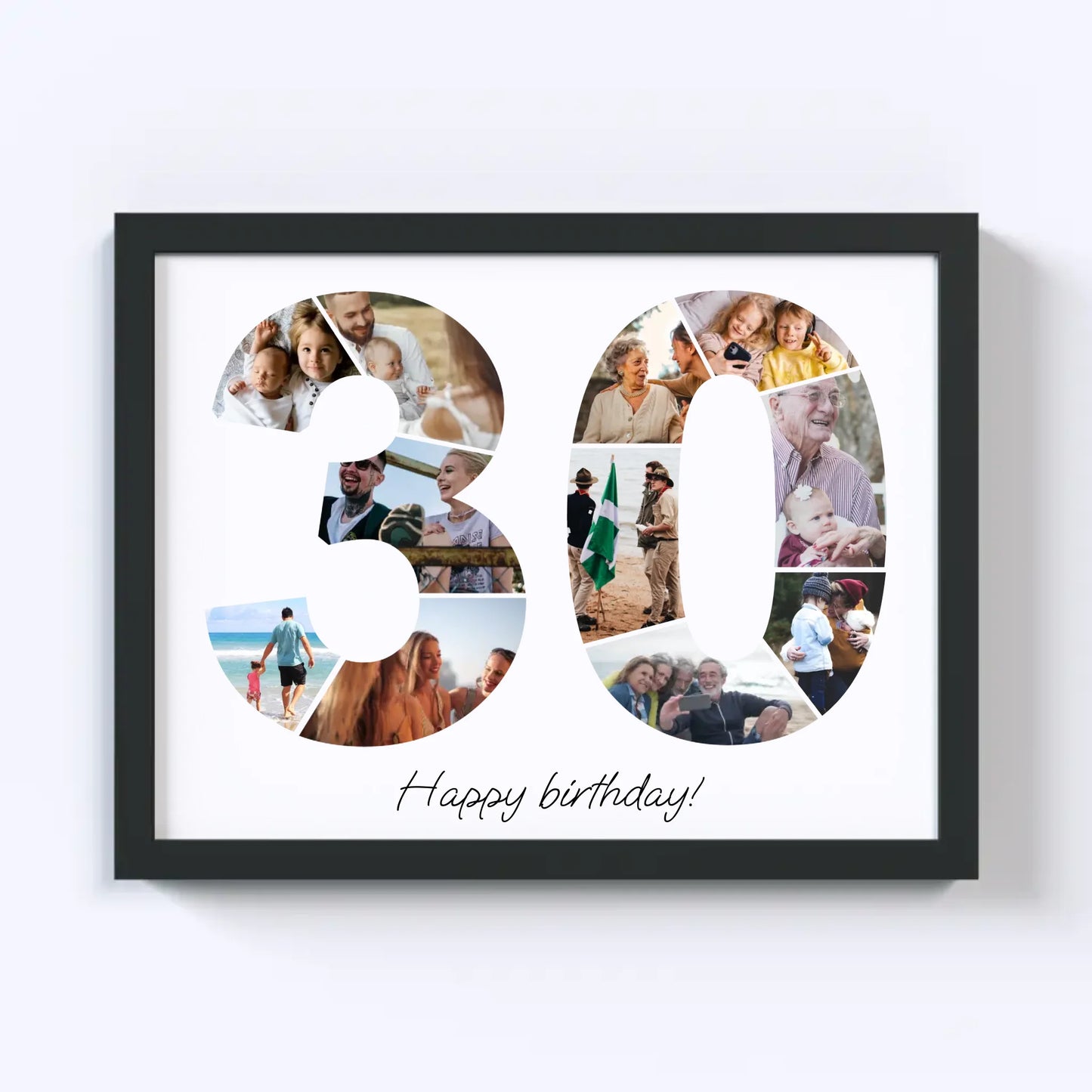 Dertigers (30-39) Verjaardagsfotocollage