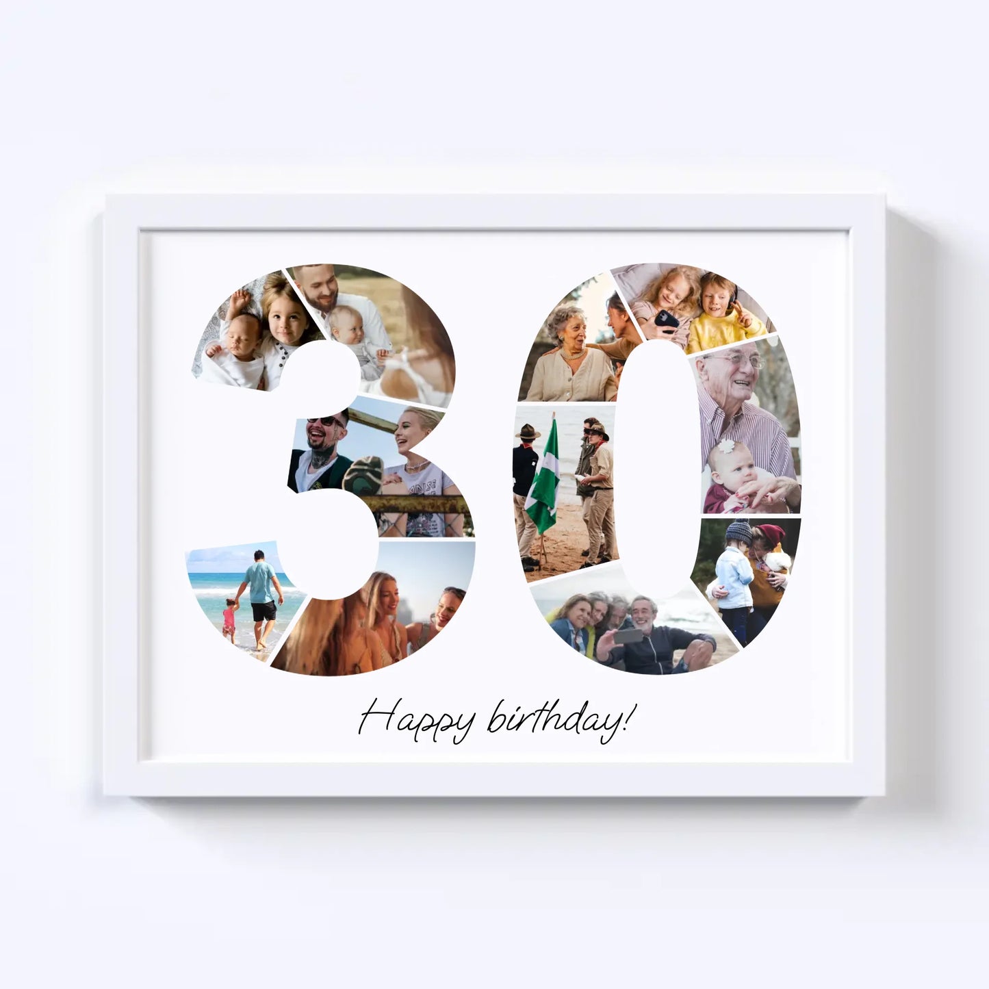 Thirties (30-39) Birthday Photo Collage