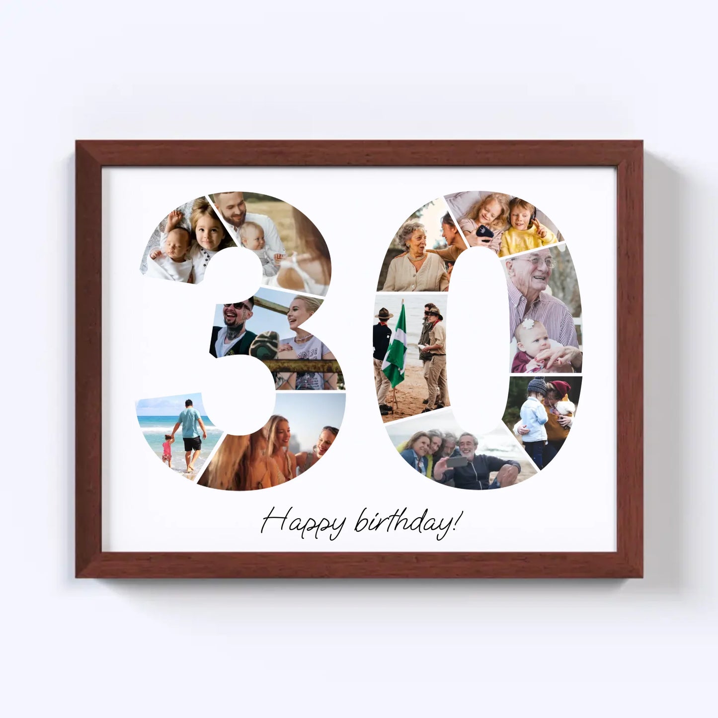 Dertigers (30-39) Verjaardagsfotocollage