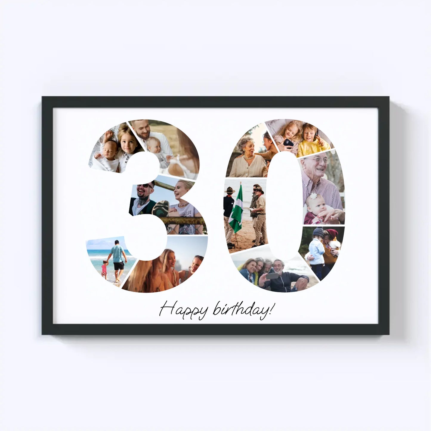 Dertigers (30-39) Verjaardagsfotocollage