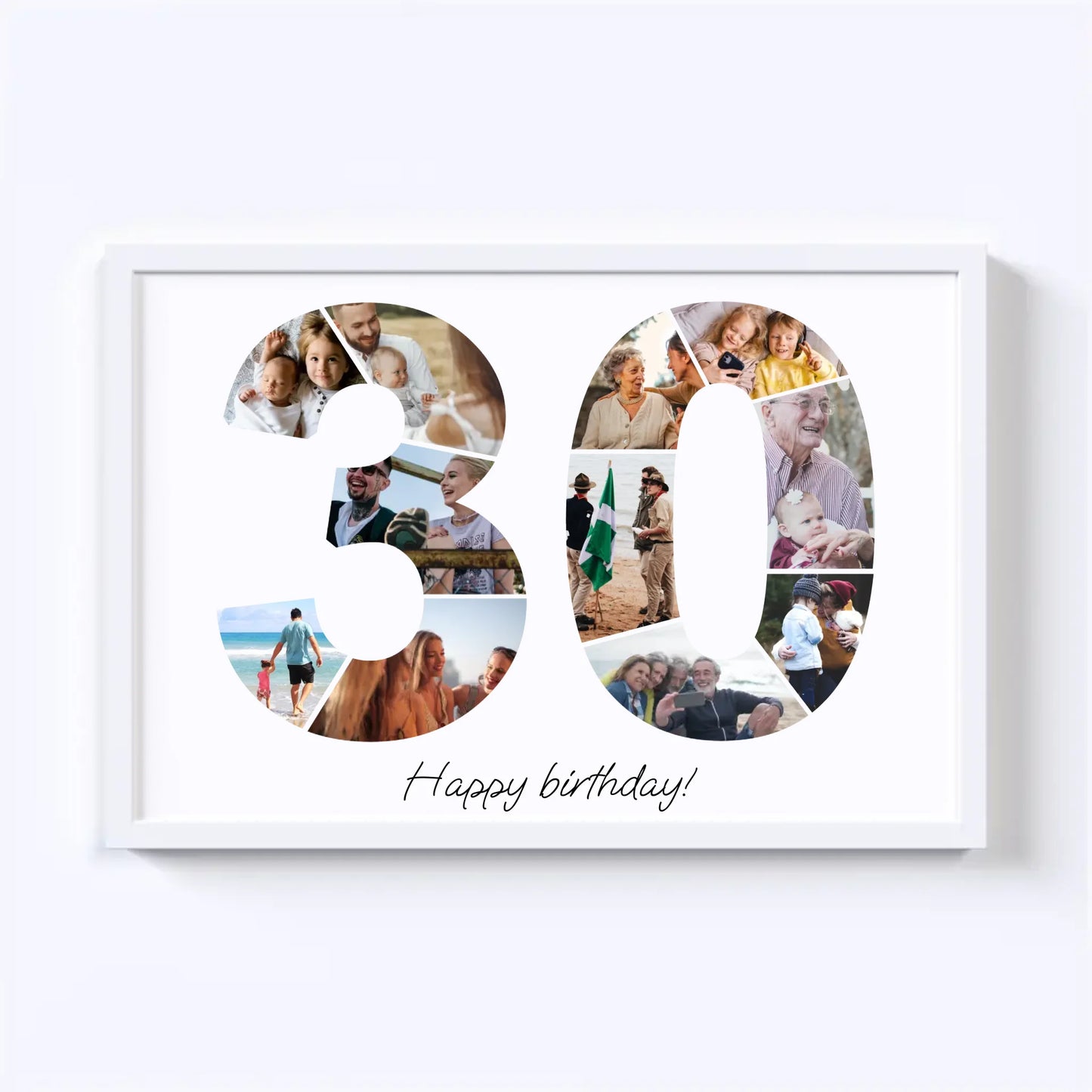 Dertigers (30-39) Verjaardagsfotocollage