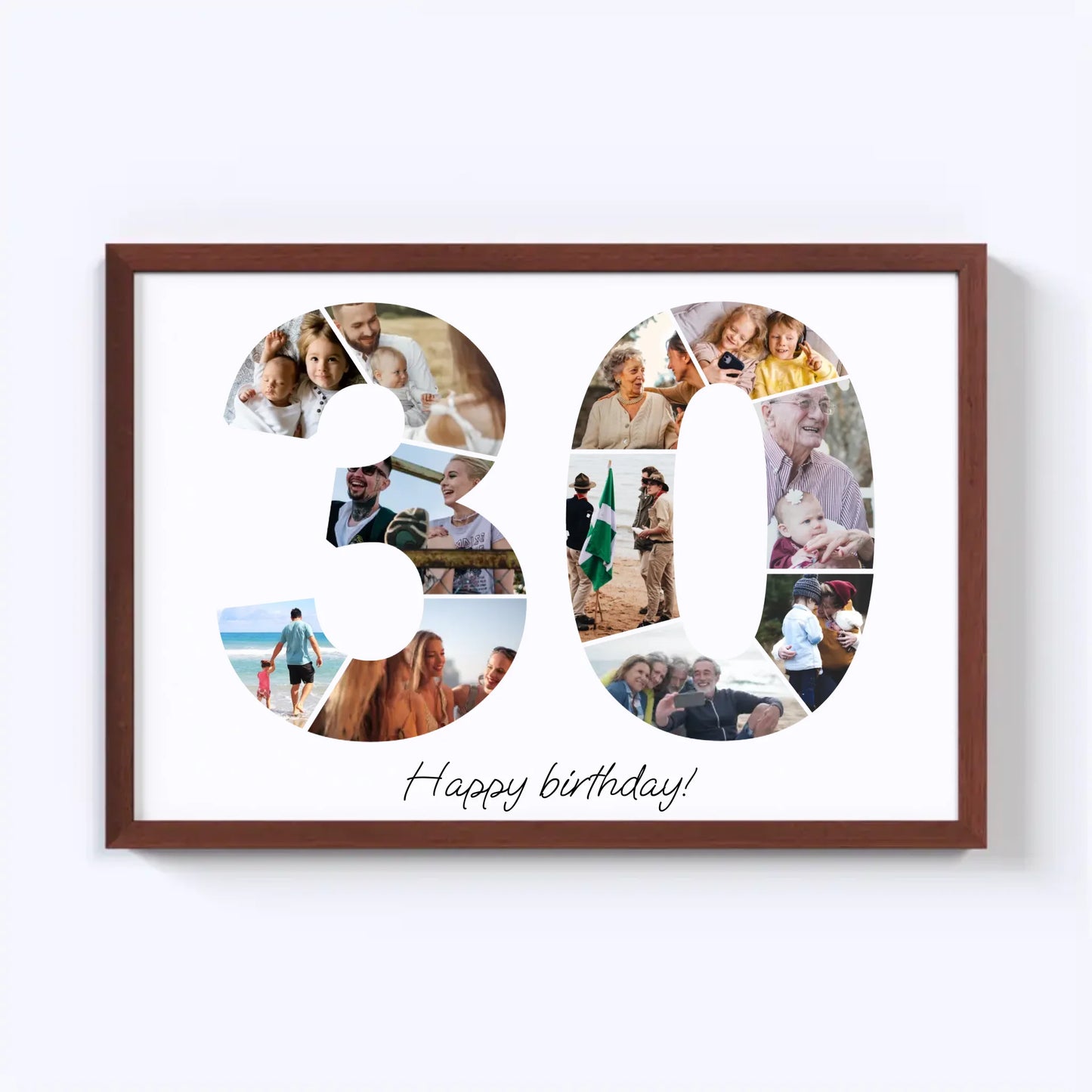 Dertigers (30-39) Verjaardagsfotocollage