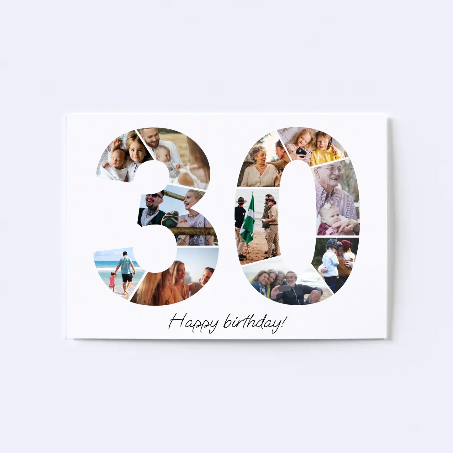 Dertigers (30-39) Verjaardagsfotocollage