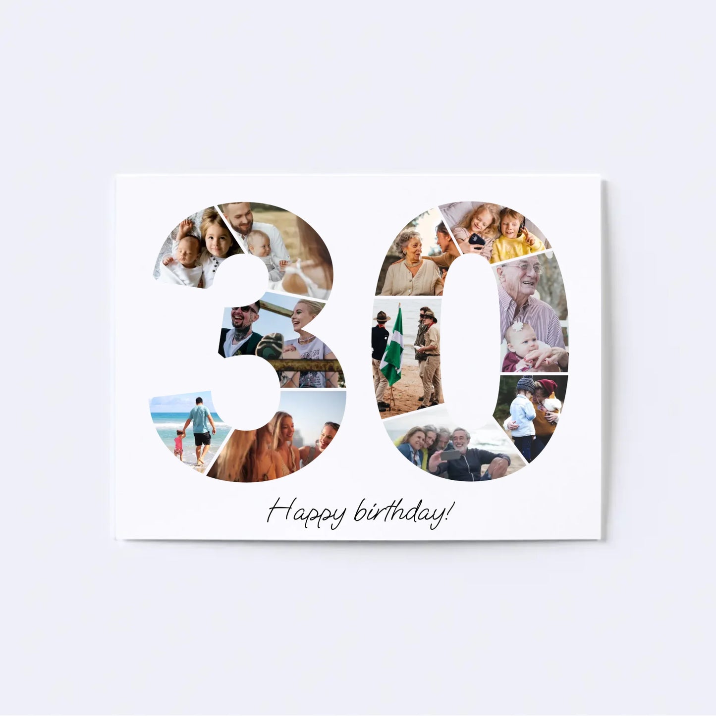 Dertigers (30-39) Verjaardagsfotocollage