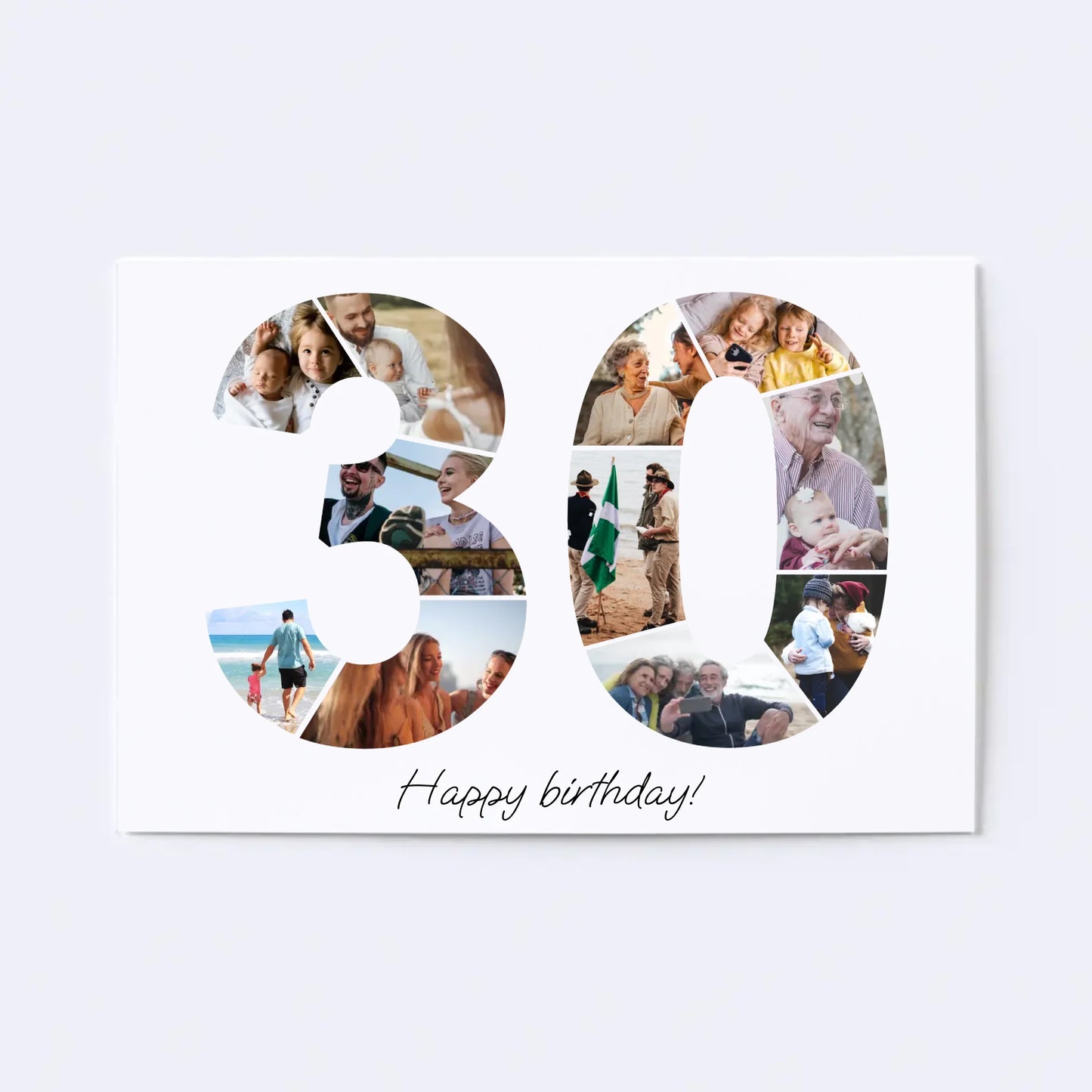 Dertigers (30-39) Verjaardagsfotocollage