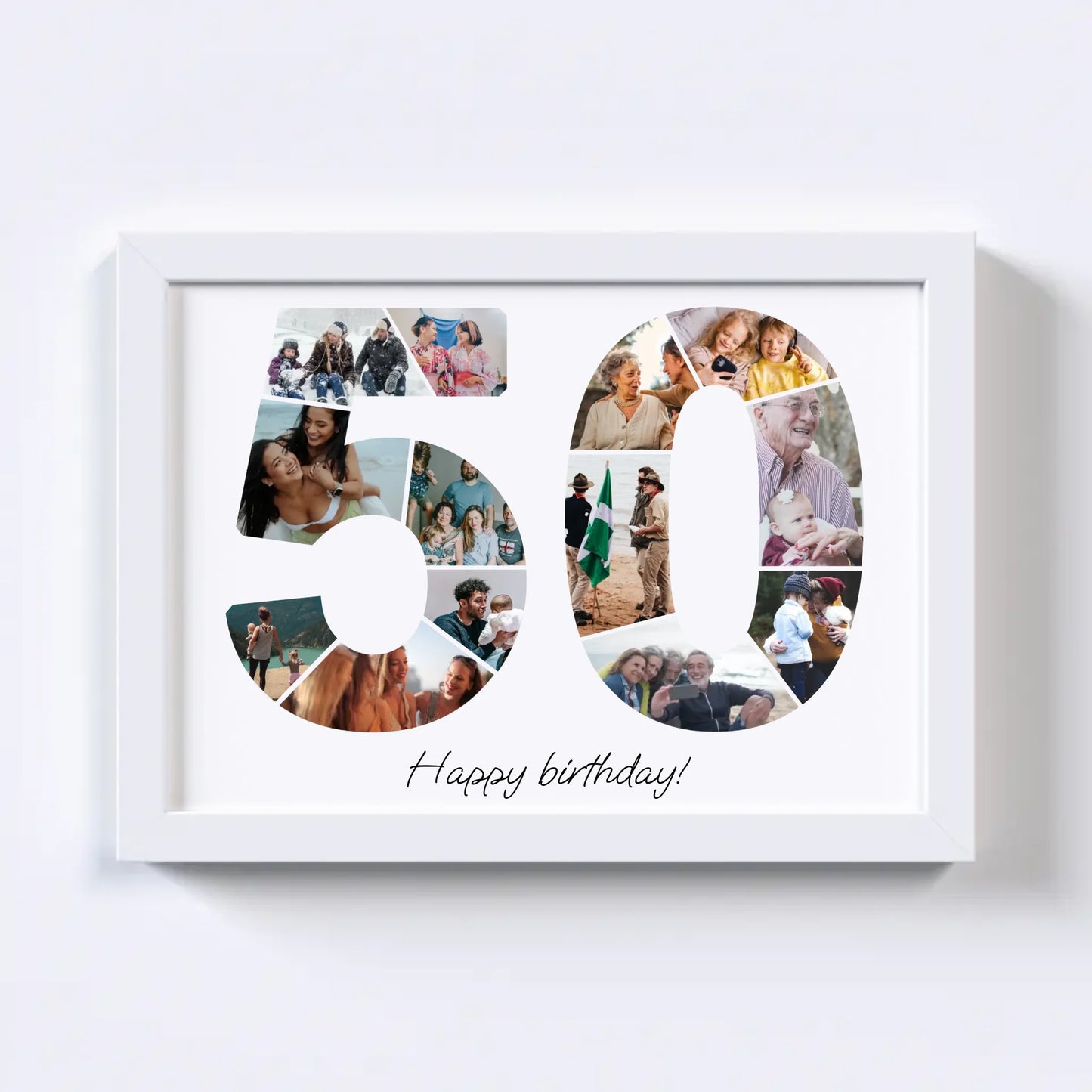 Fifties (50-59) Birthday Photo Collage