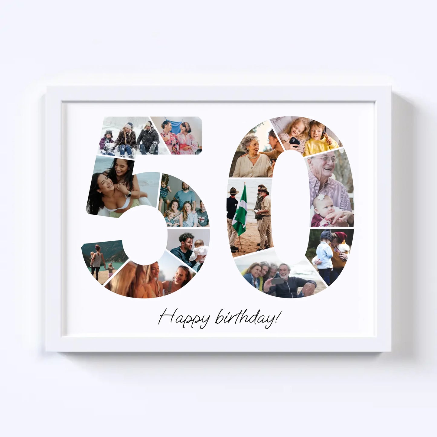 Fifties (50-59) Birthday Photo Collage