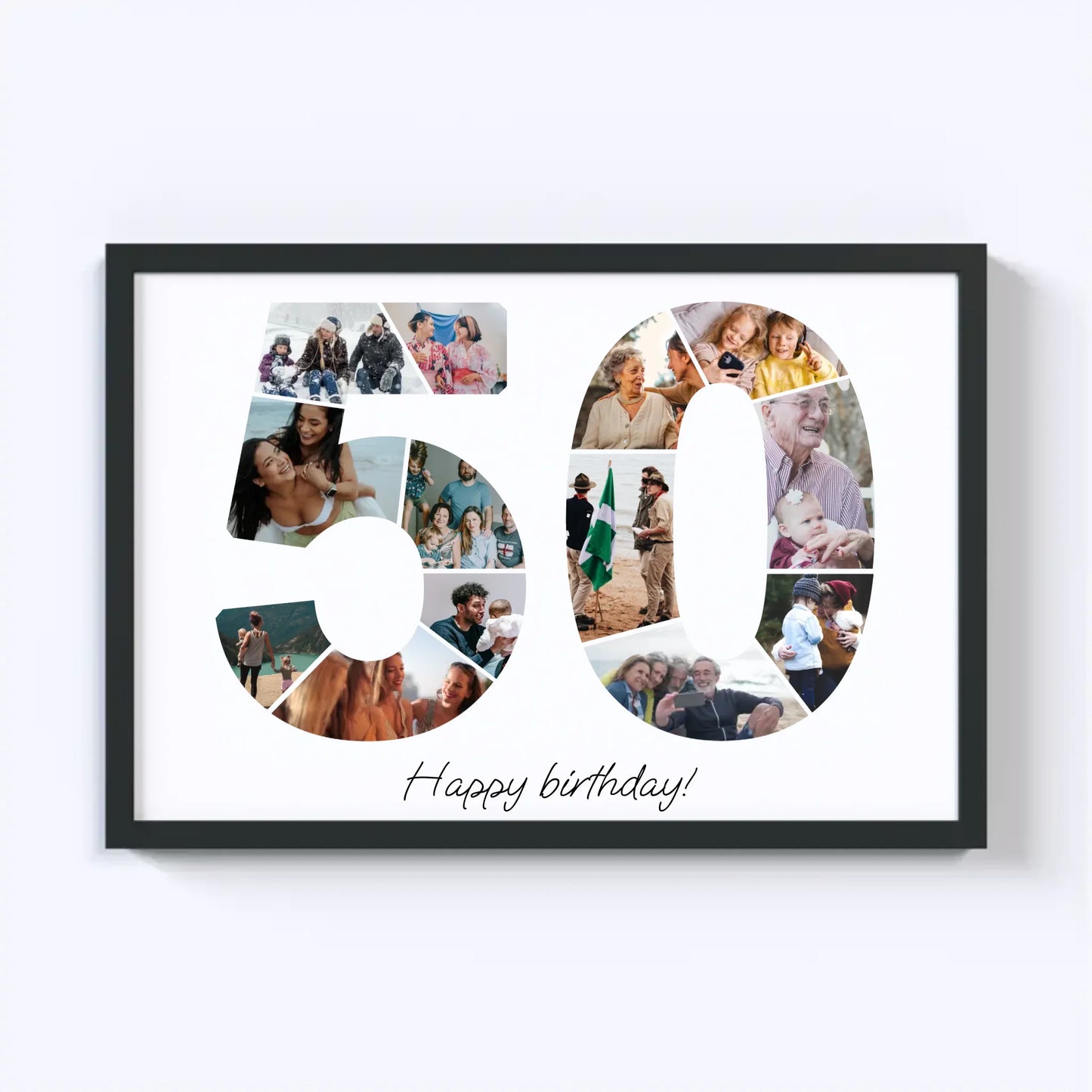 Fifties (50-59) Birthday Photo Collage