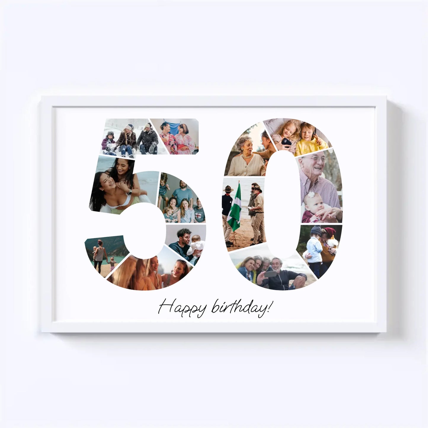 Fifties (50-59) Birthday Photo Collage