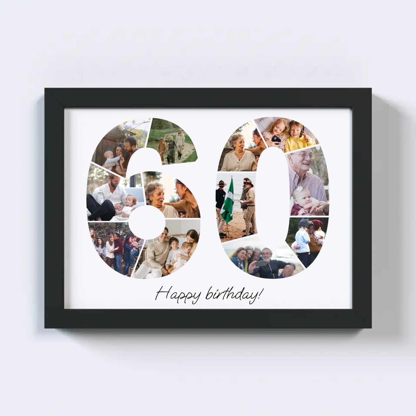 Sixties (60-69) Birthday Photo Collage