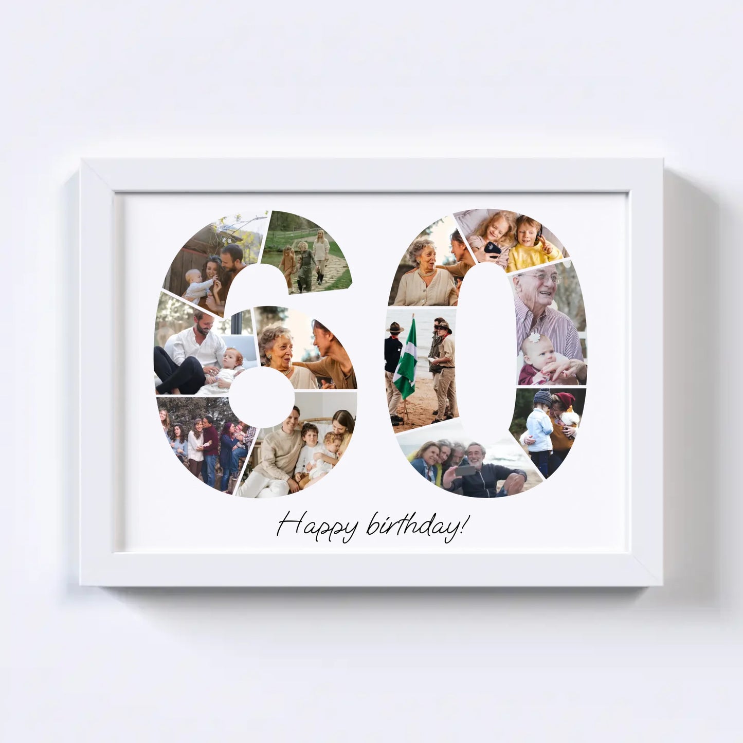 Sixties (60-69) Birthday Photo Collage