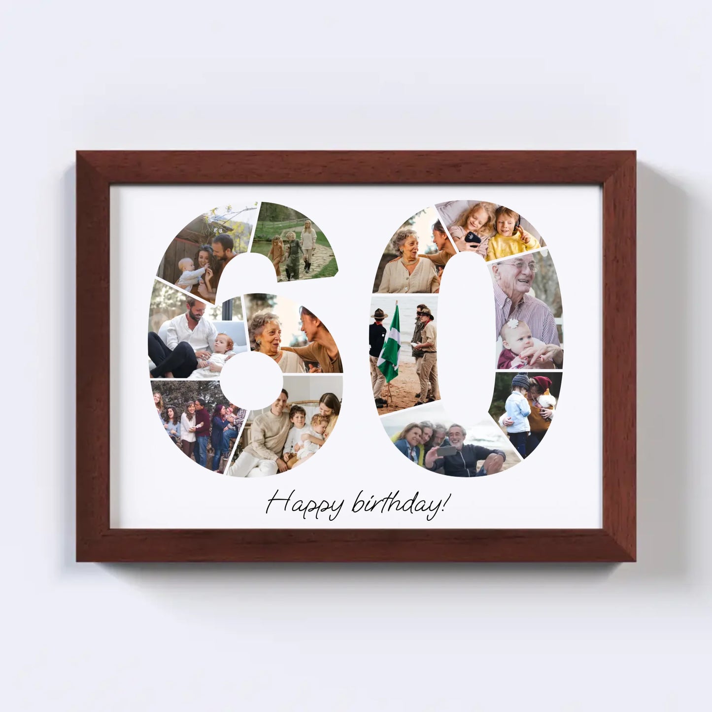 Sixties (60-69) Birthday Photo Collage