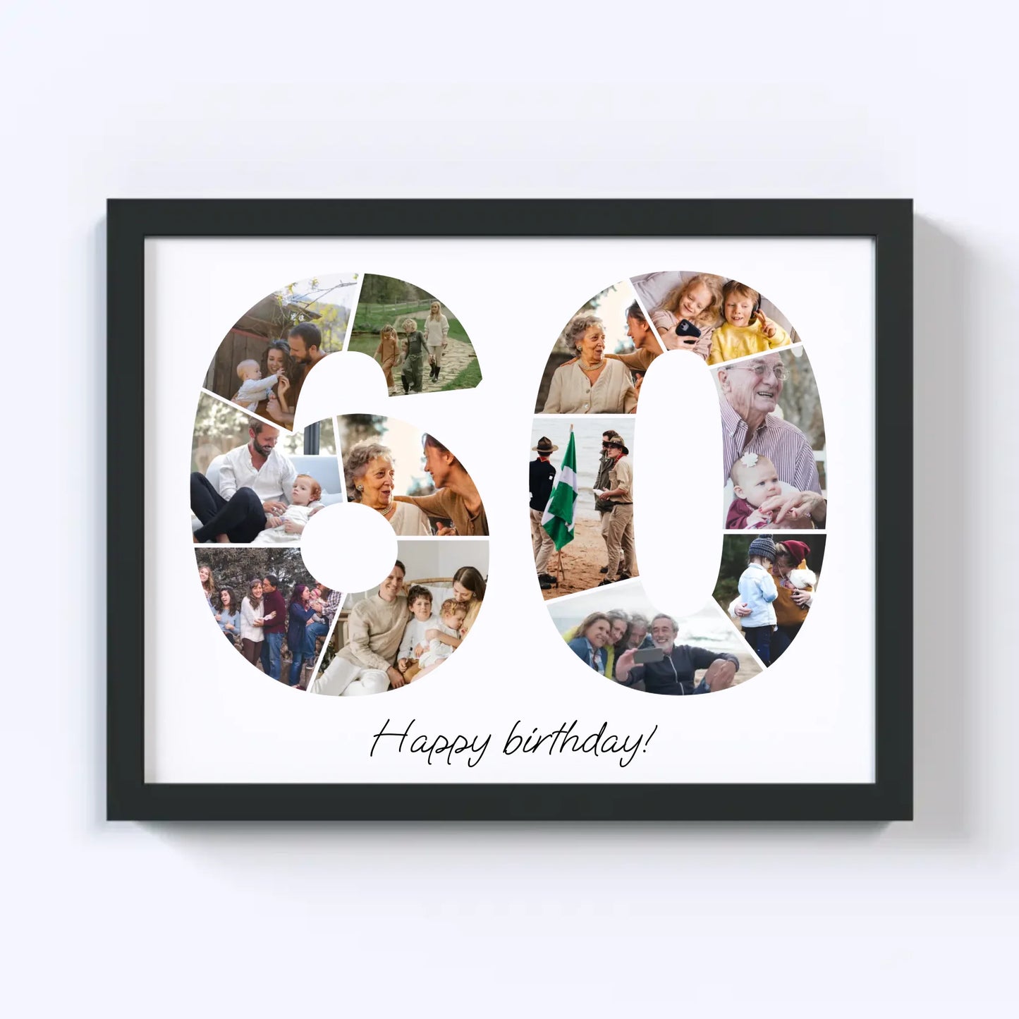 Sixties (60-69) Birthday Photo Collage