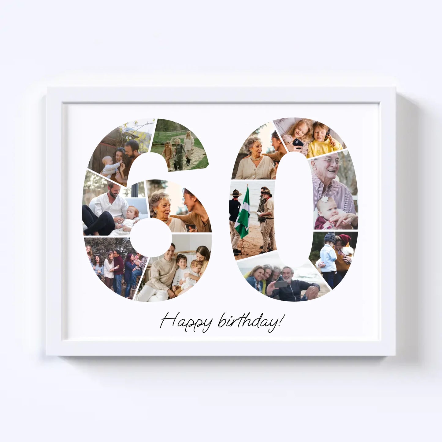 Sixties (60-69) Birthday Photo Collage