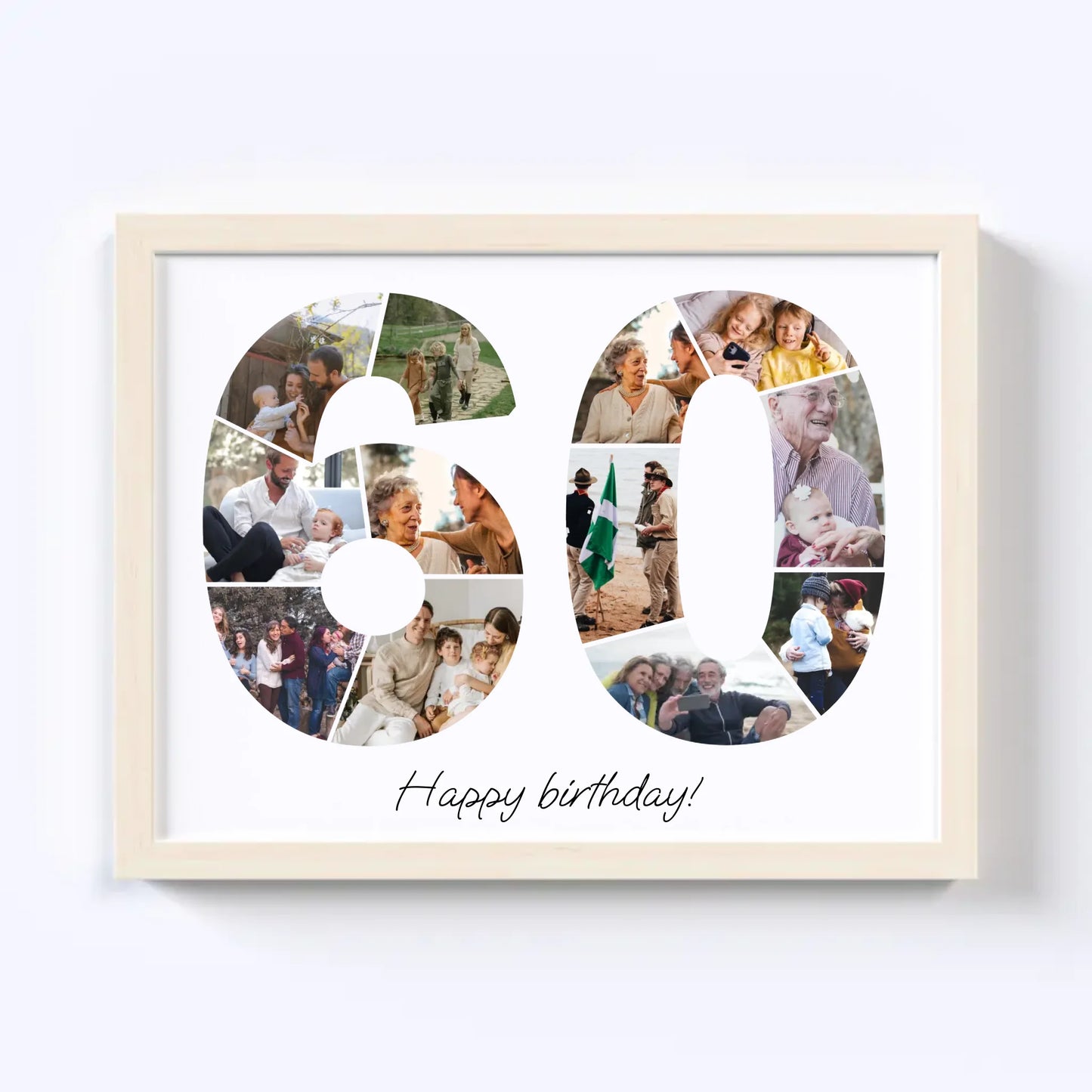 Sixties (60-69) Birthday Photo Collage