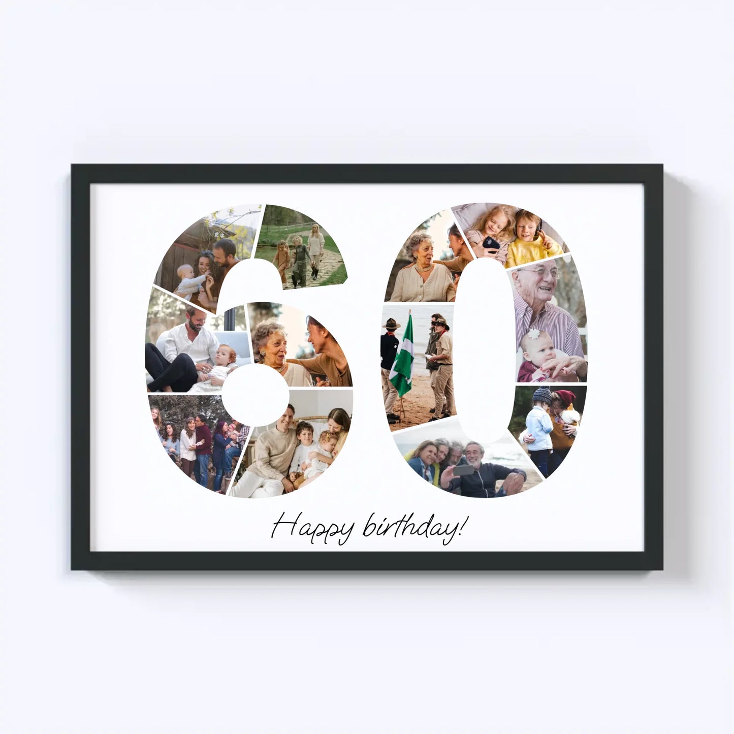 Sixties (60-69) Birthday Photo Collage