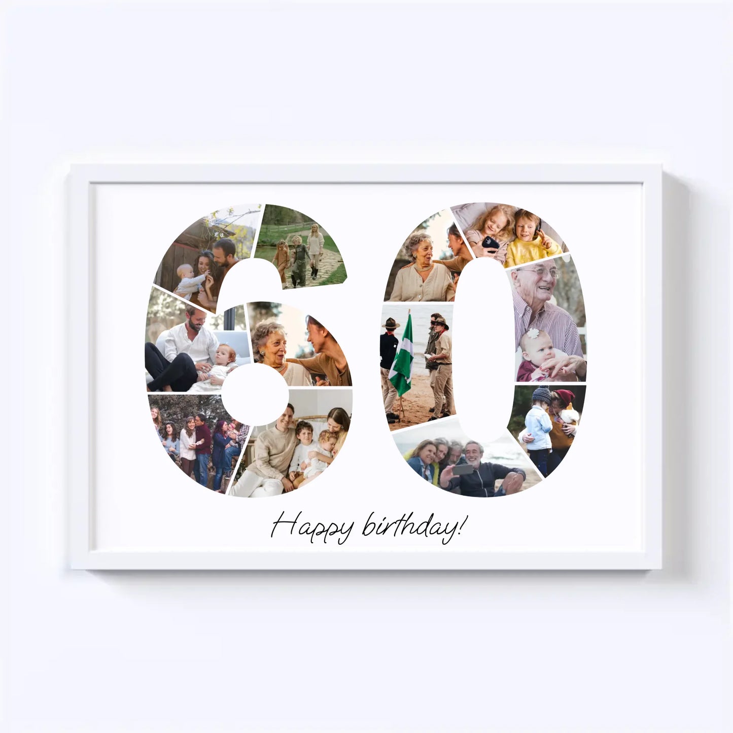 Sixties (60-69) Birthday Photo Collage