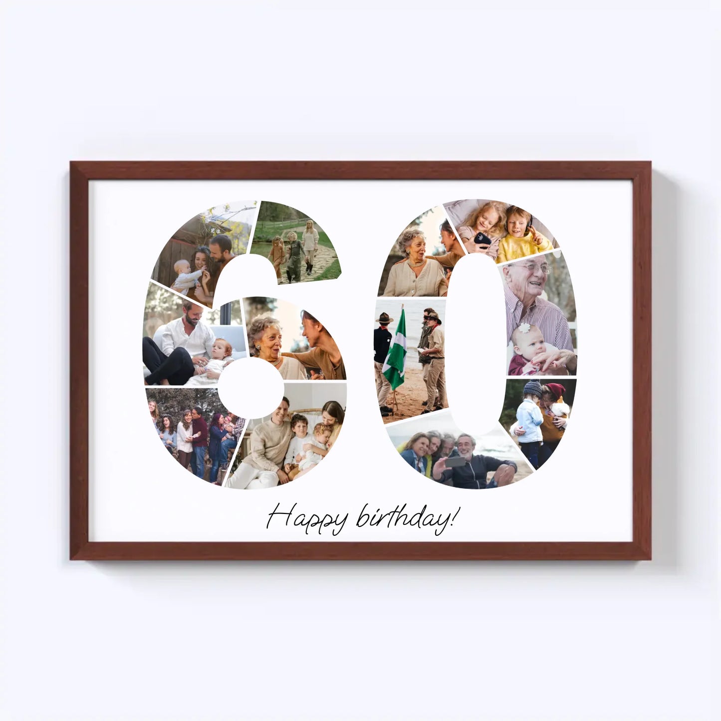 Sixties (60-69) Birthday Photo Collage