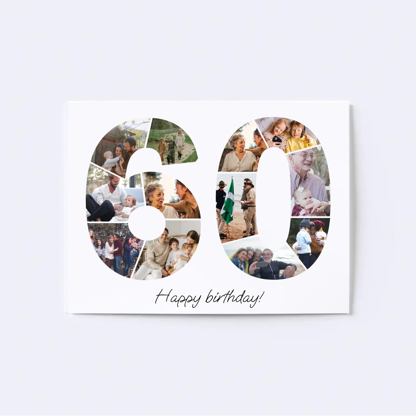 Sixties (60-69) Birthday Photo Collage