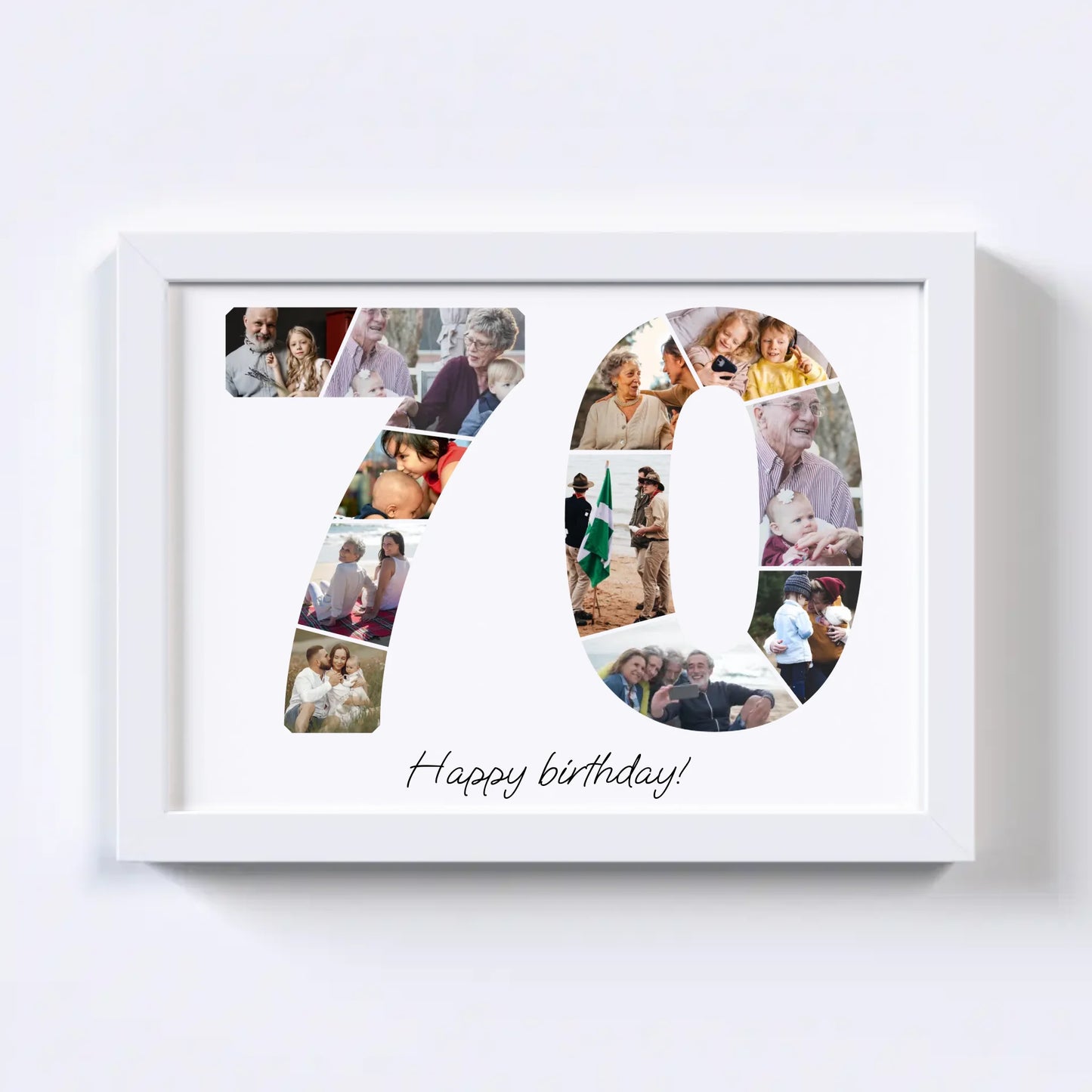 Zeventigers (70-79) Verjaardagsfotocollage