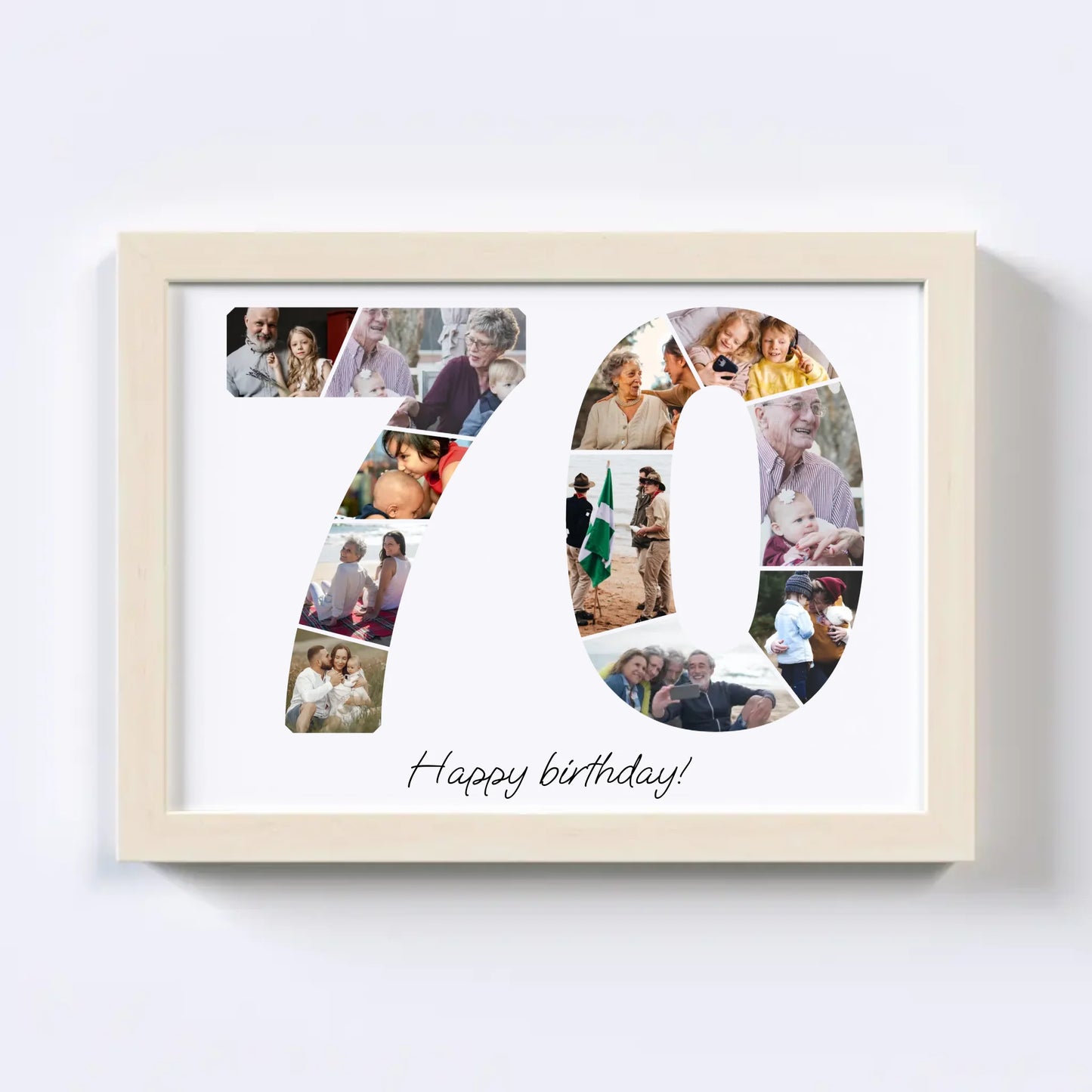 Zeventigers (70-79) Verjaardagsfotocollage