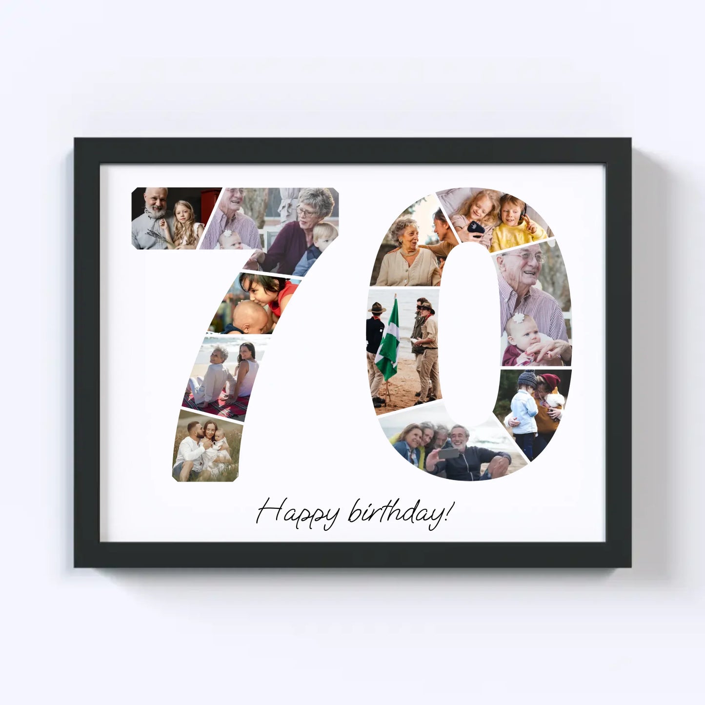 Zeventigers (70-79) Verjaardagsfotocollage