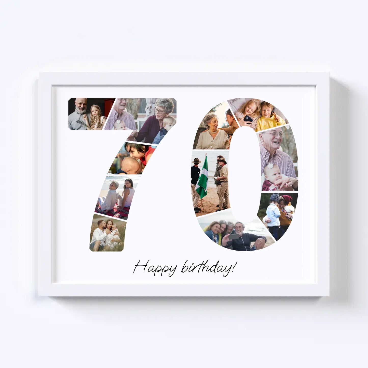 Zeventigers (70-79) Verjaardagsfotocollage