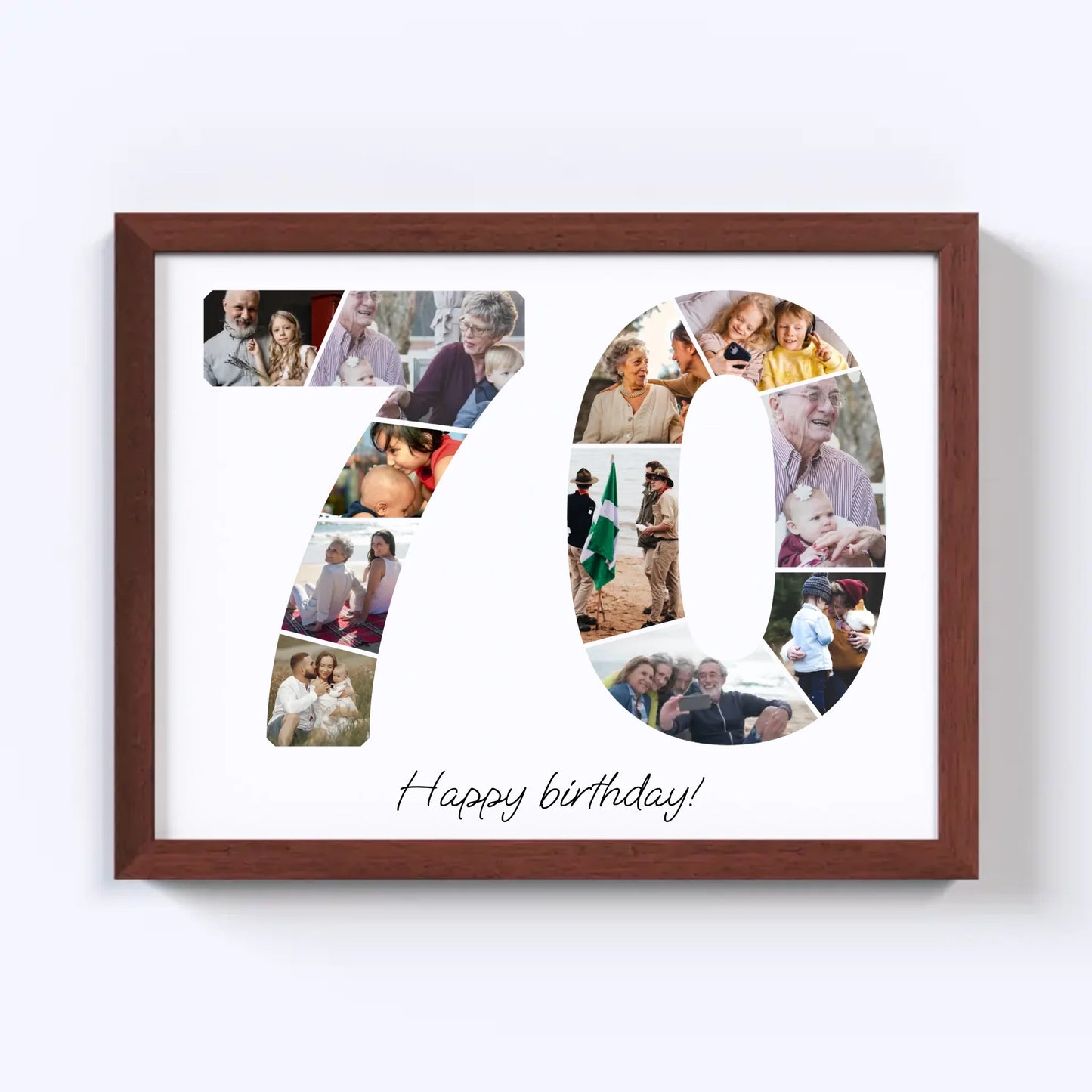 Zeventigers (70-79) Verjaardagsfotocollage