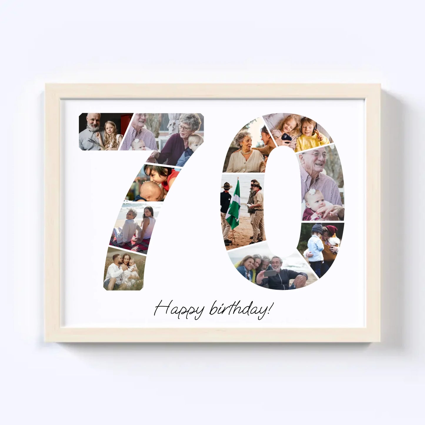 Zeventigers (70-79) Verjaardagsfotocollage