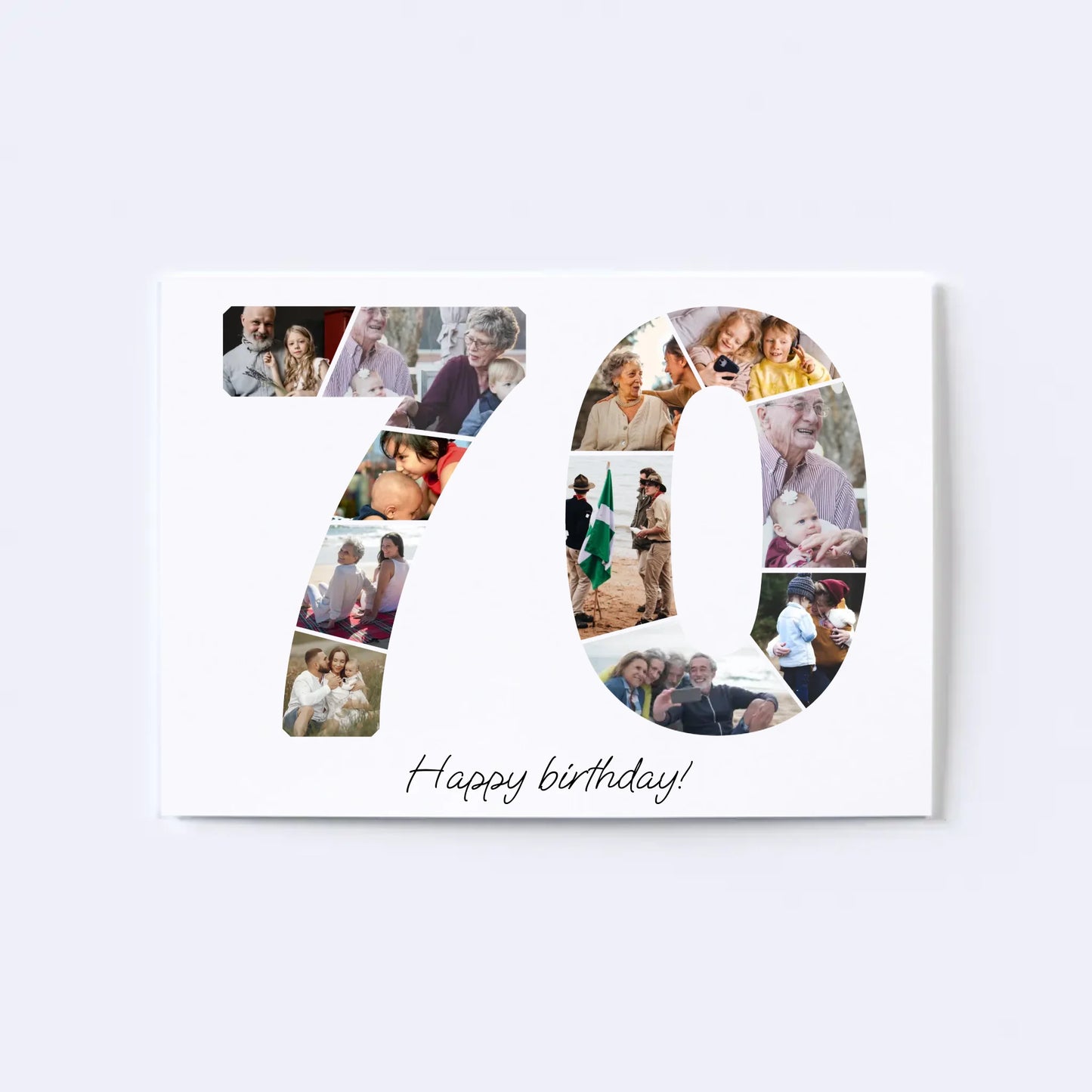 Zeventigers (70-79) Verjaardagsfotocollage