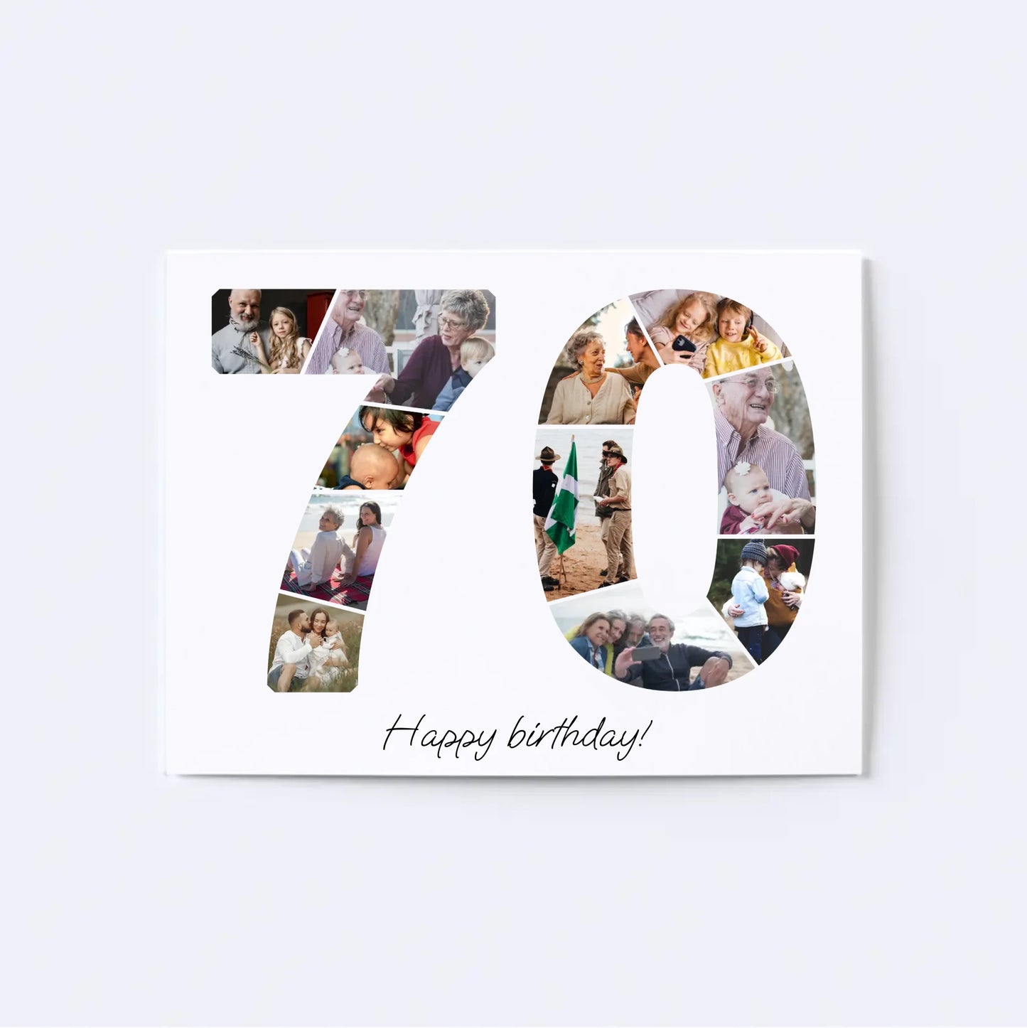 Zeventigers (70-79) Verjaardagsfotocollage