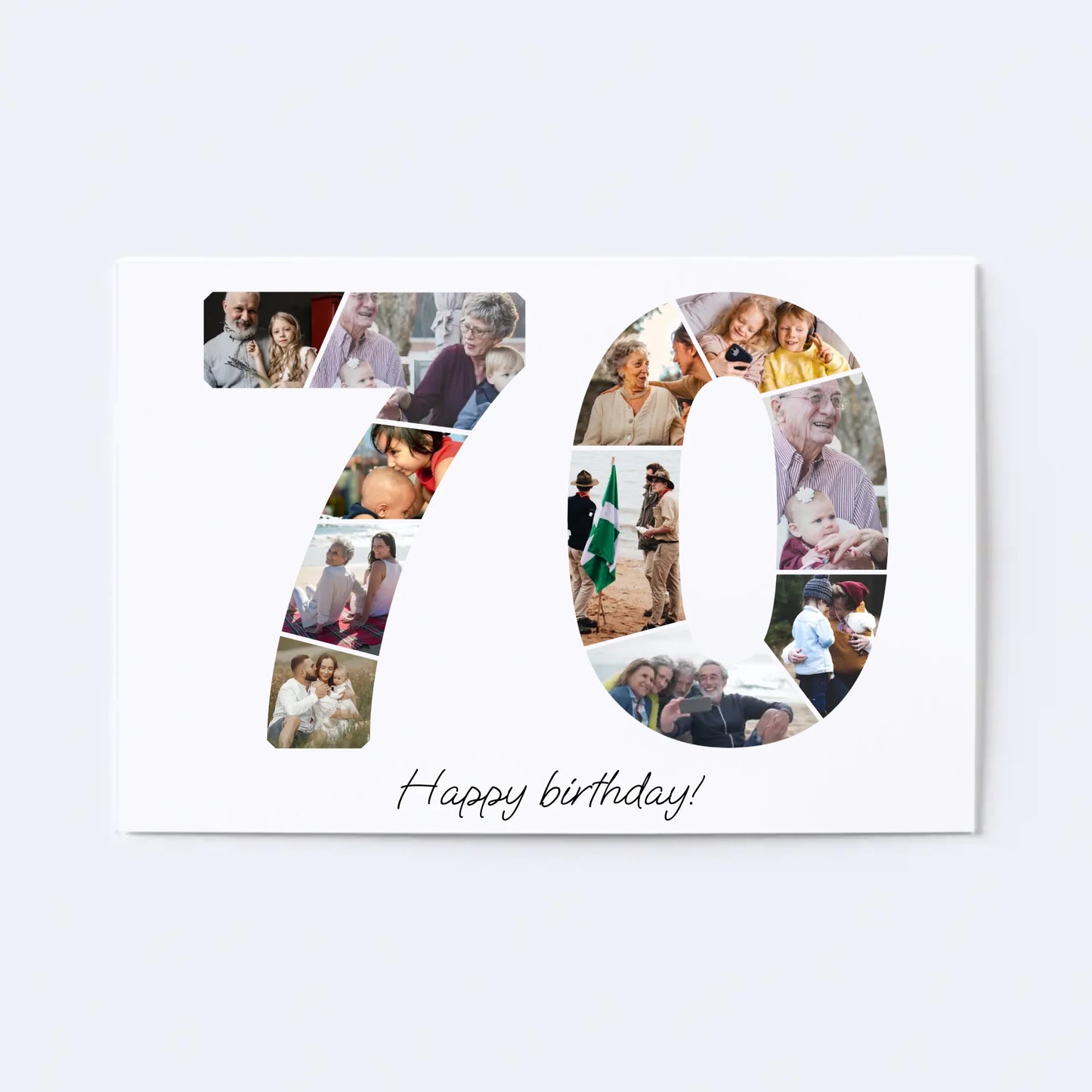 Zeventigers (70-79) Verjaardagsfotocollage