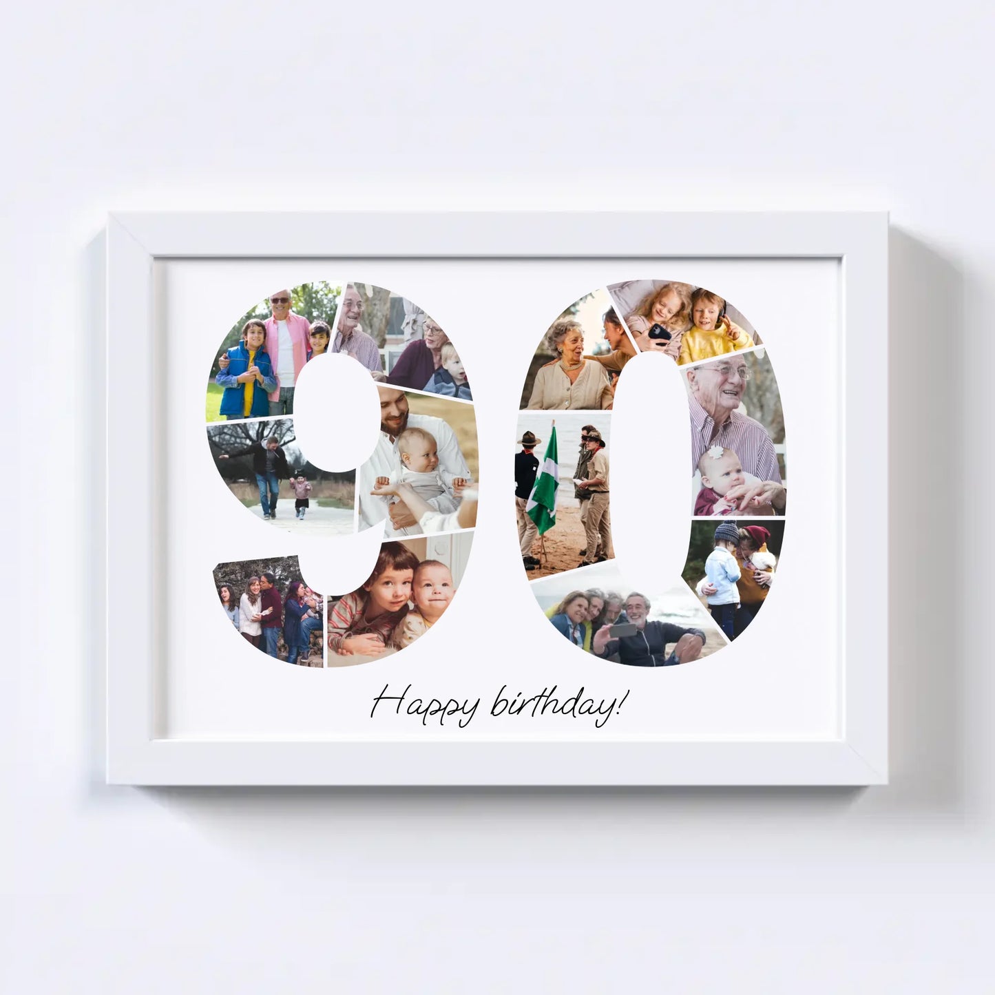 Nineties (90-99) Birthday Photo Collage