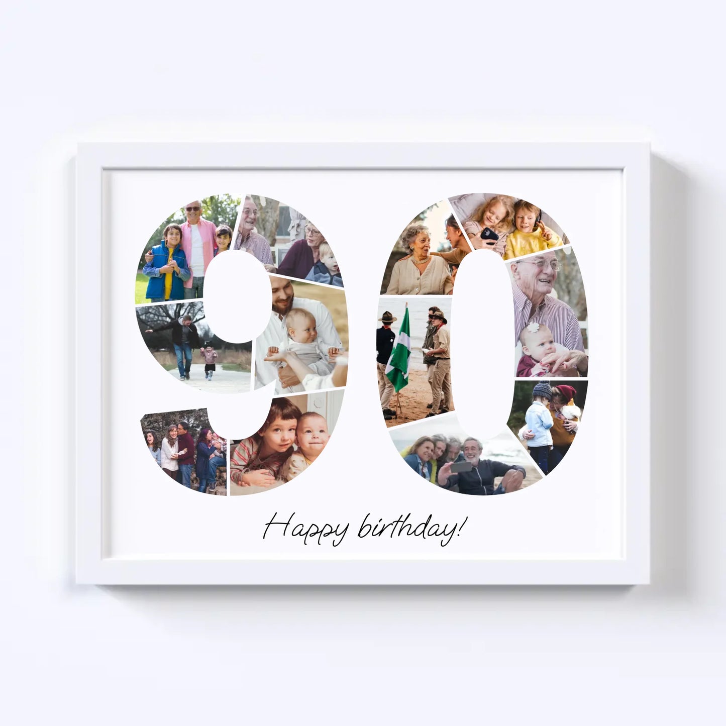 Nineties (90-99) Birthday Photo Collage