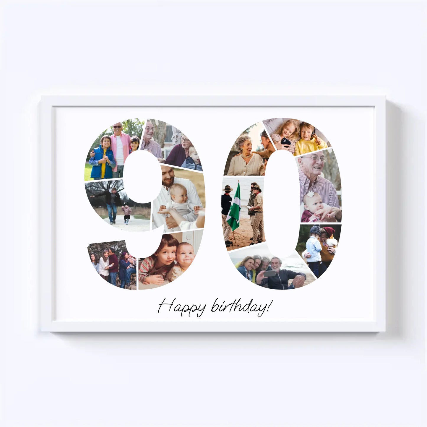 Nineties (90-99) Birthday Photo Collage