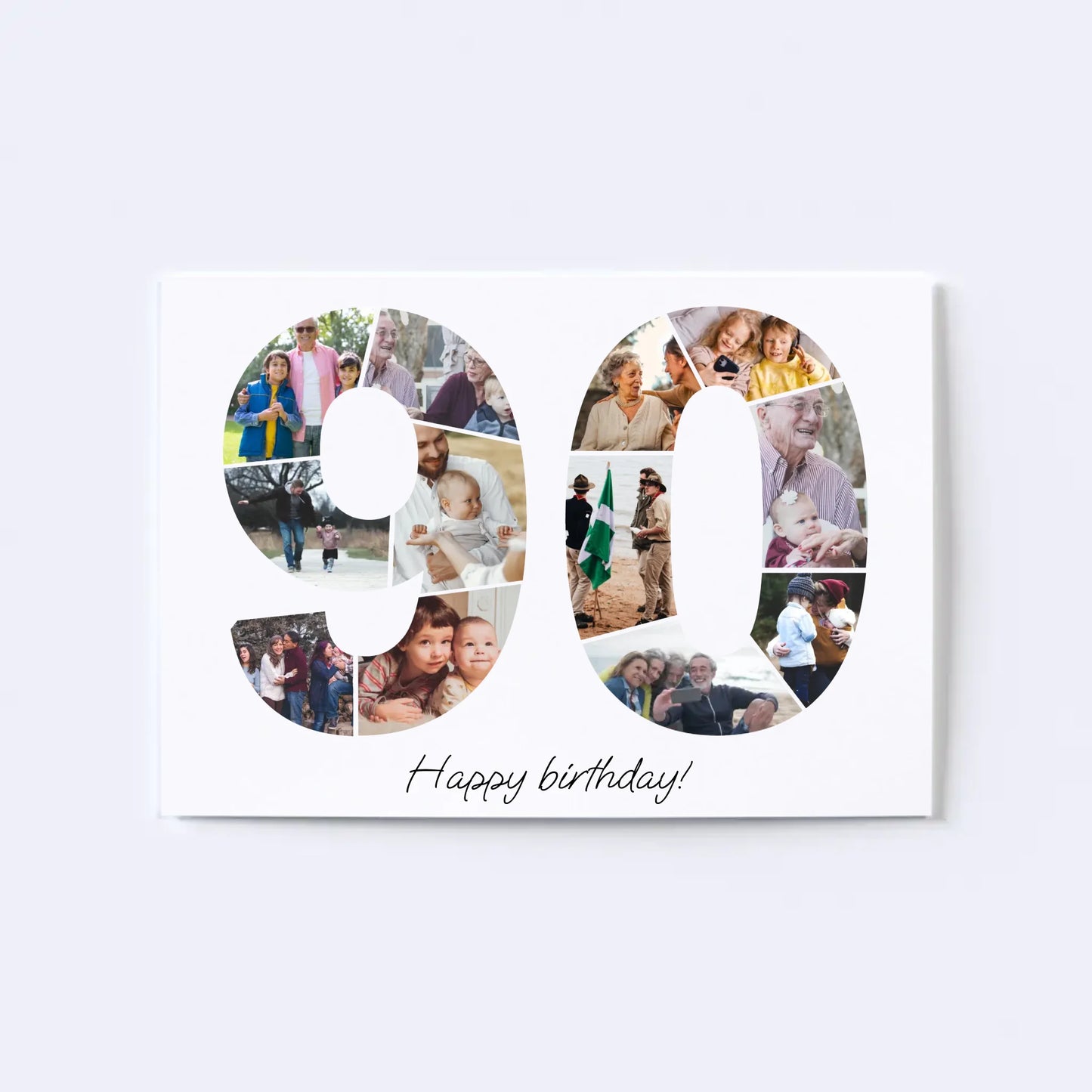 Nineties (90-99) Birthday Photo Collage