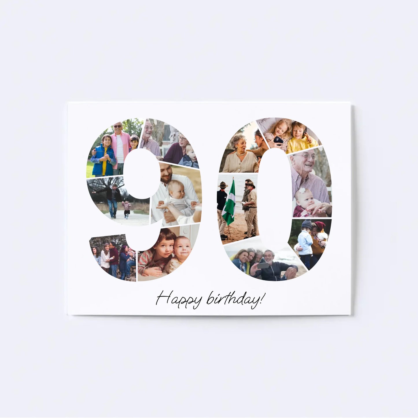 Nineties (90-99) Birthday Photo Collage