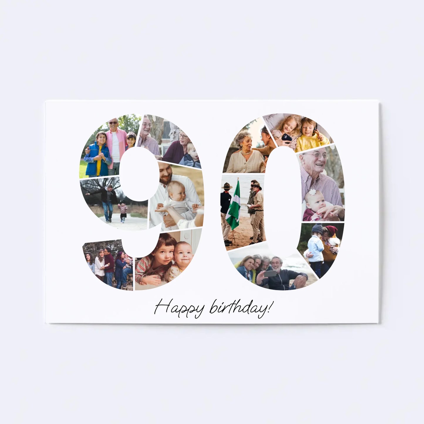 Nineties (90-99) Birthday Photo Collage