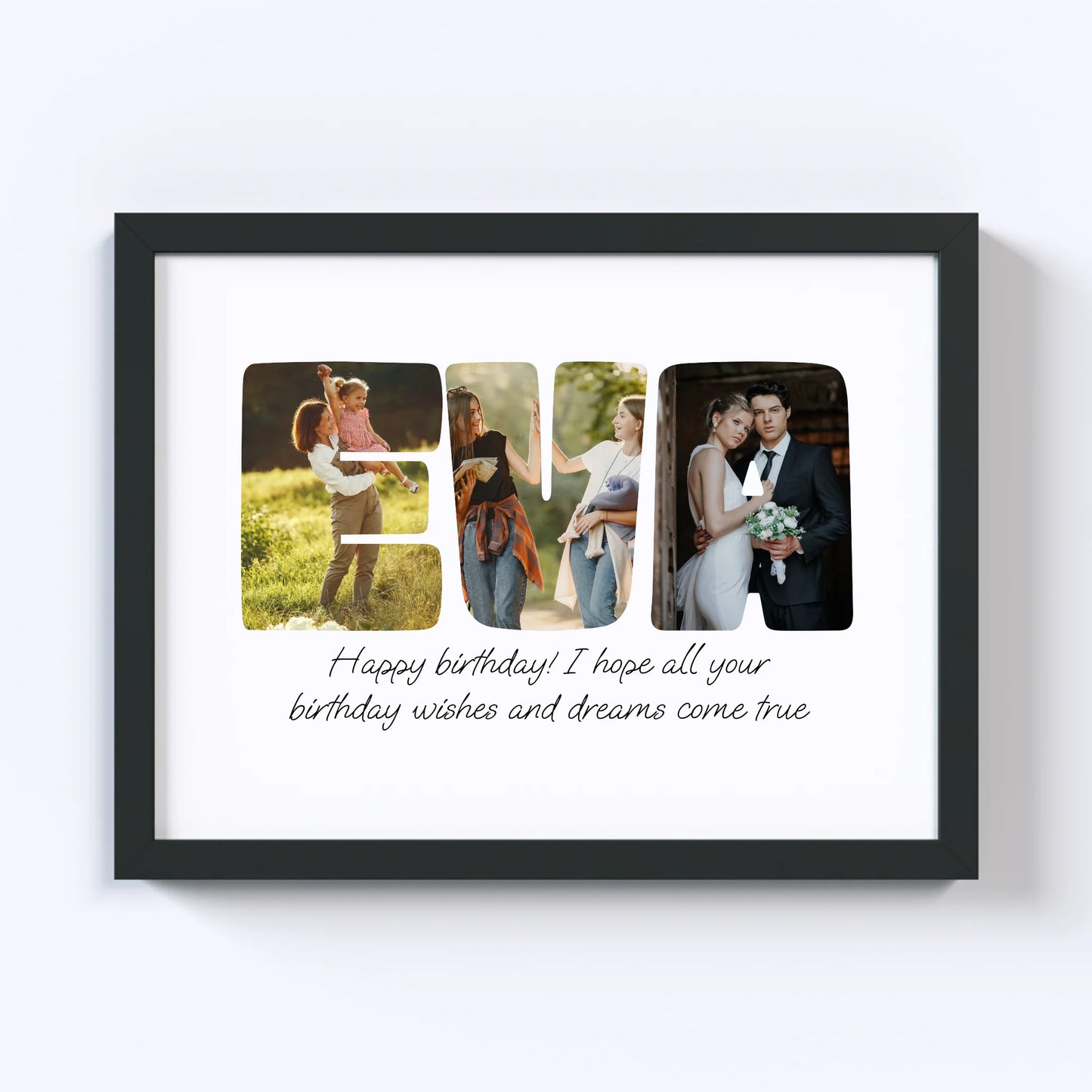 Custom Word Photo Collage