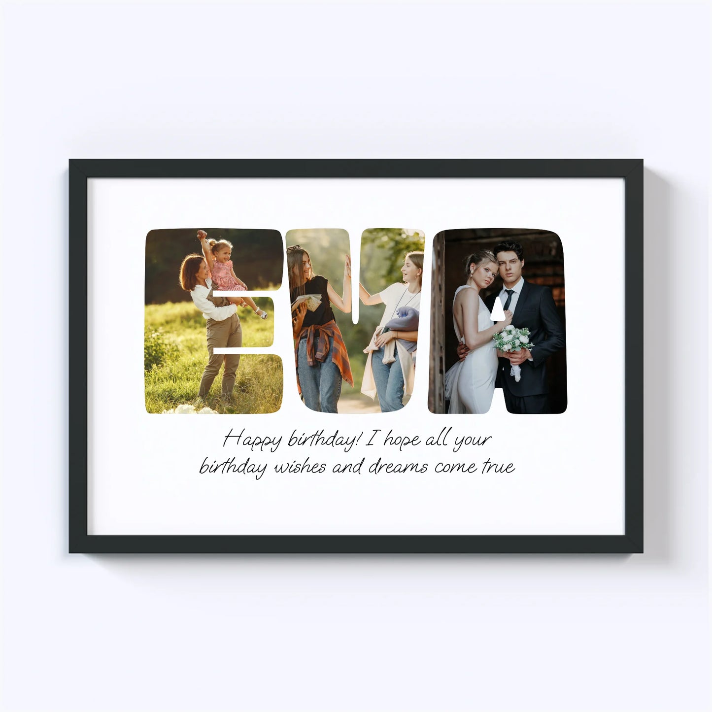 Custom Word Photo Collage