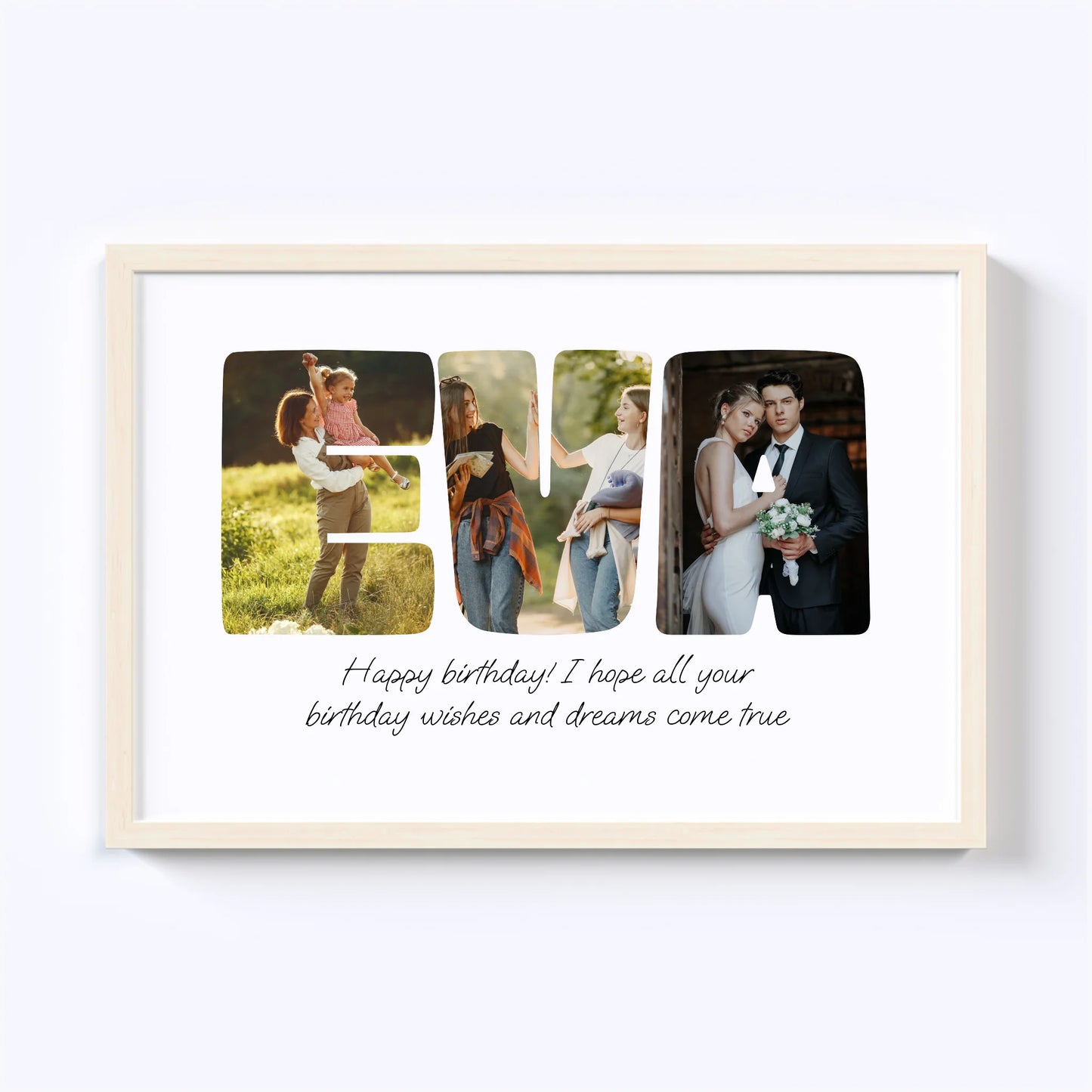 Custom Word Photo Collage