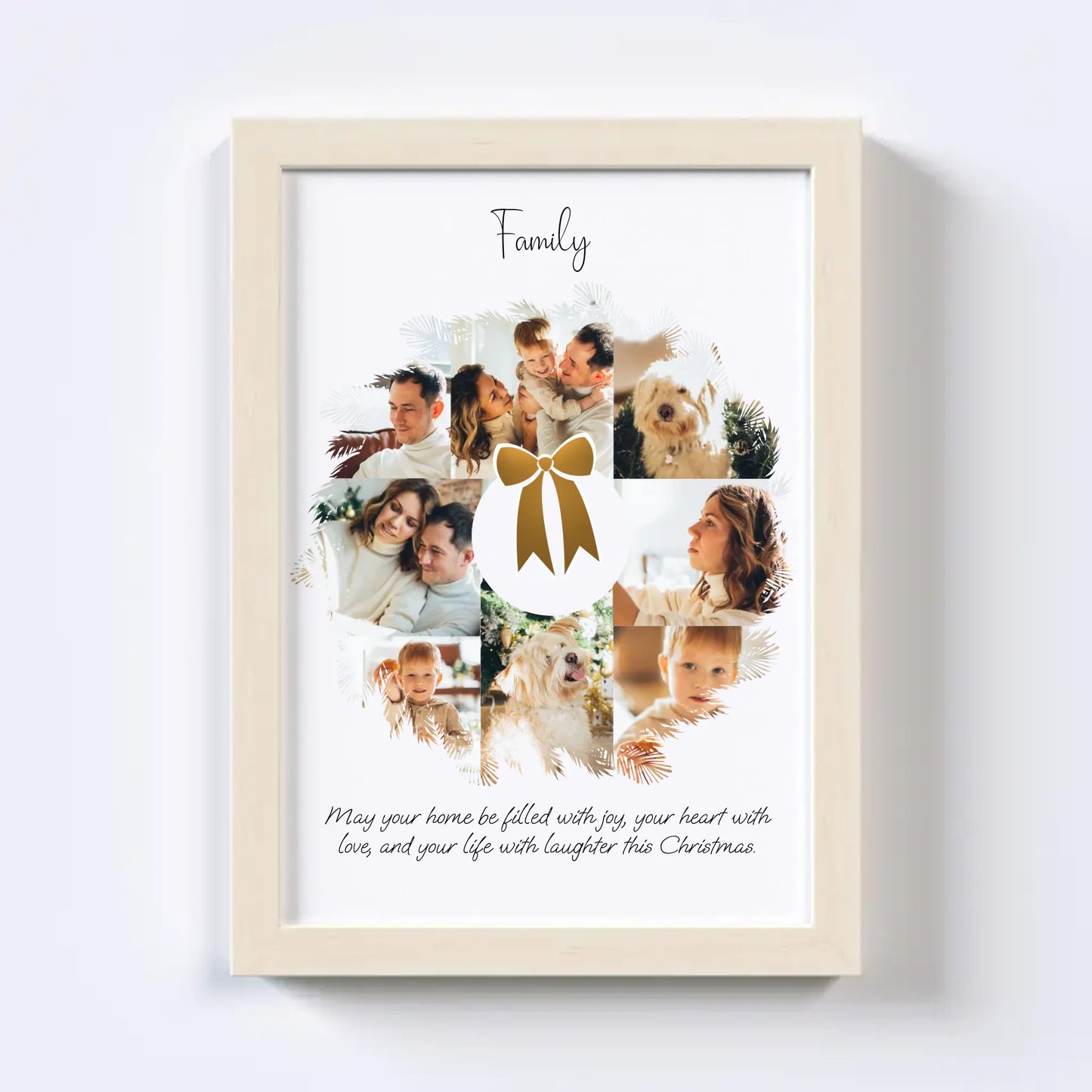 Christmas Wreath Photo Collage