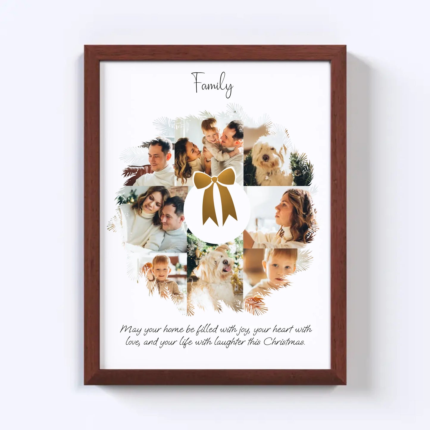 Christmas Wreath Photo Collage