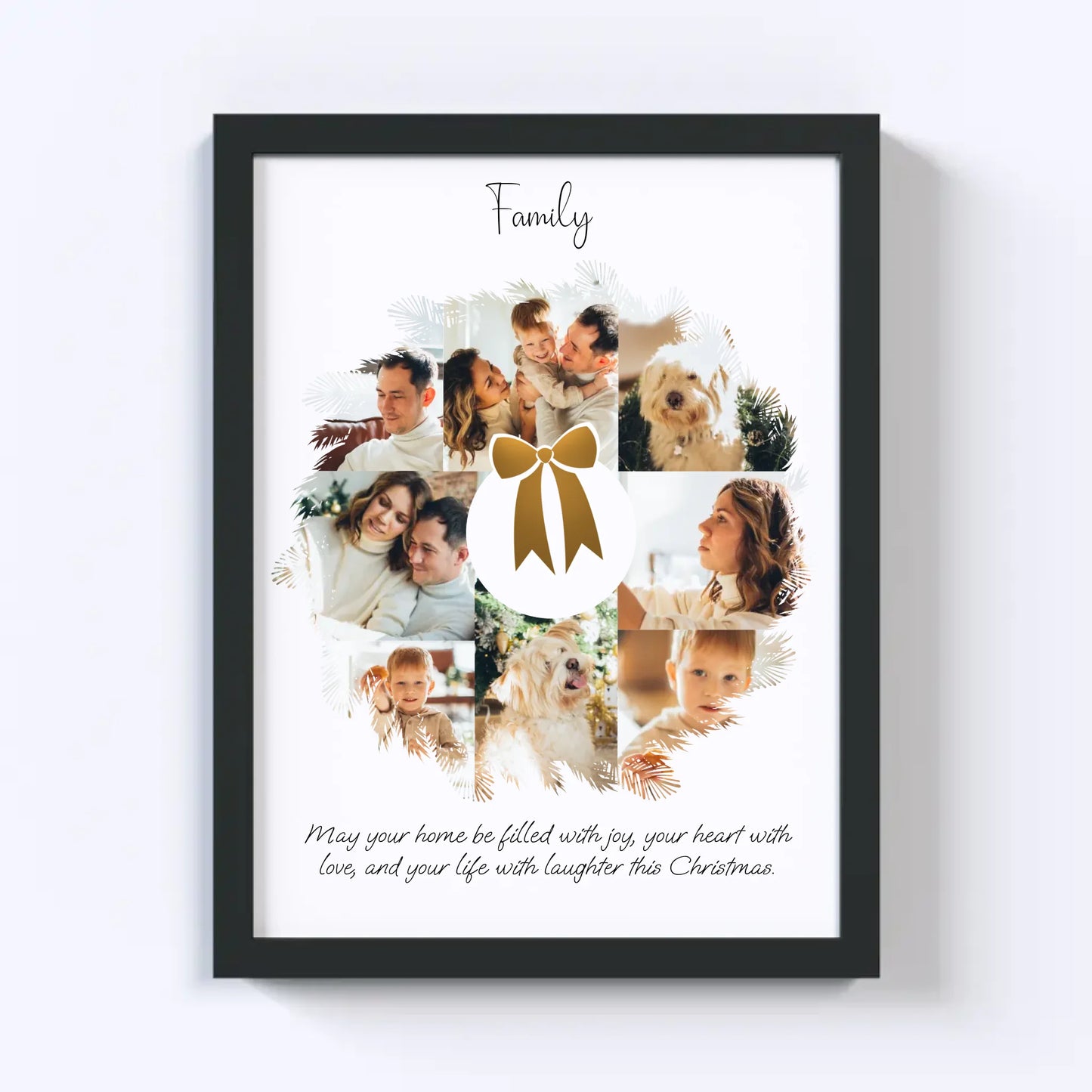 Christmas Wreath Photo Collage