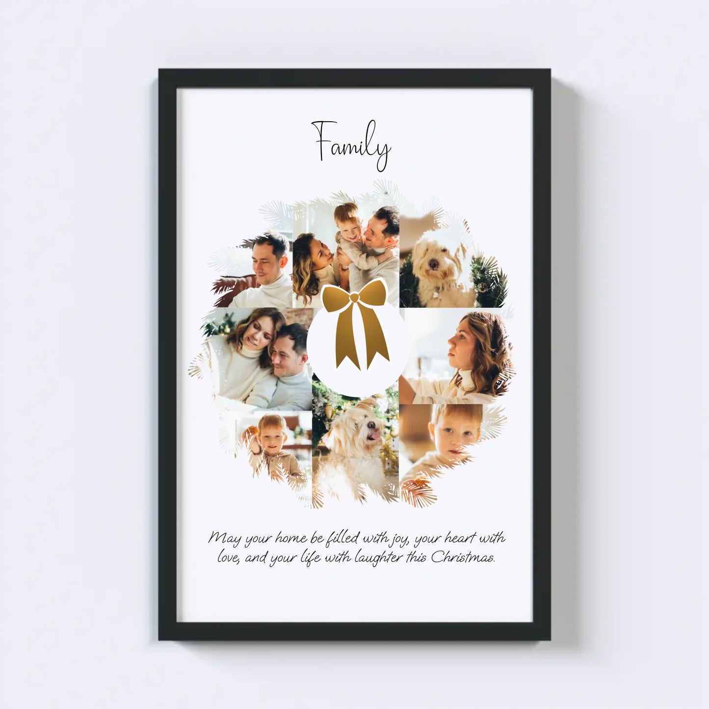 Christmas Wreath Photo Collage