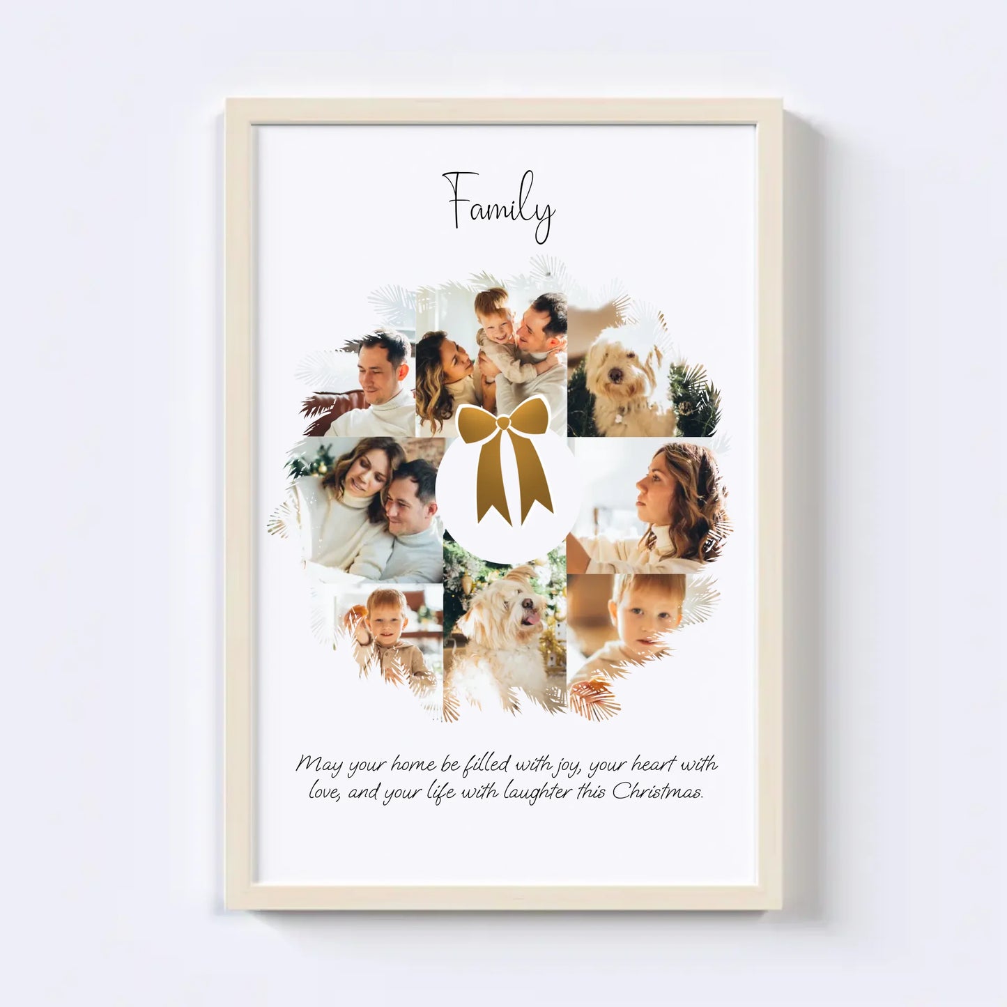 Christmas Wreath Photo Collage