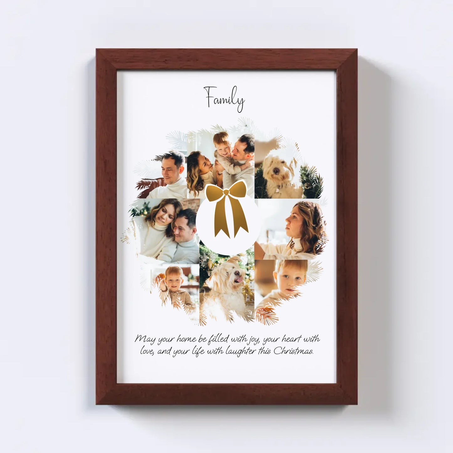 Christmas Wreath Photo Collage