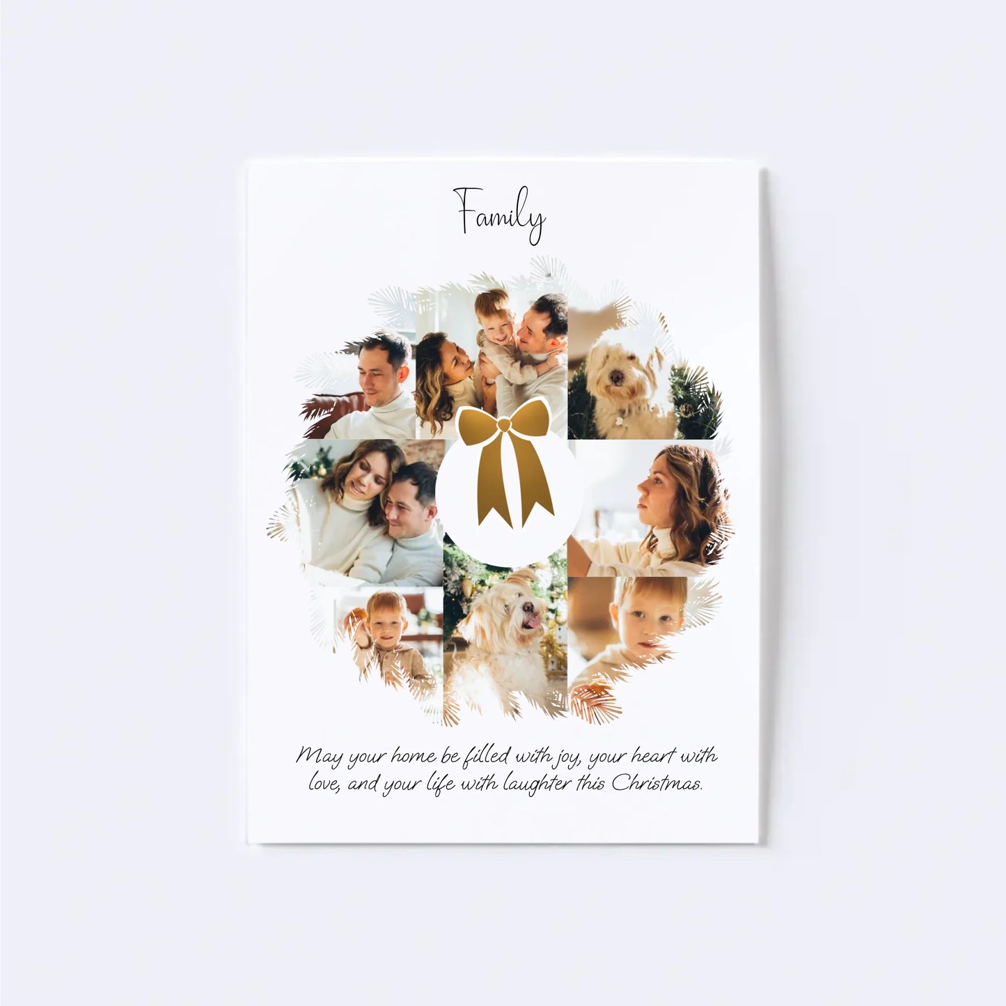 Christmas Wreath Photo Collage